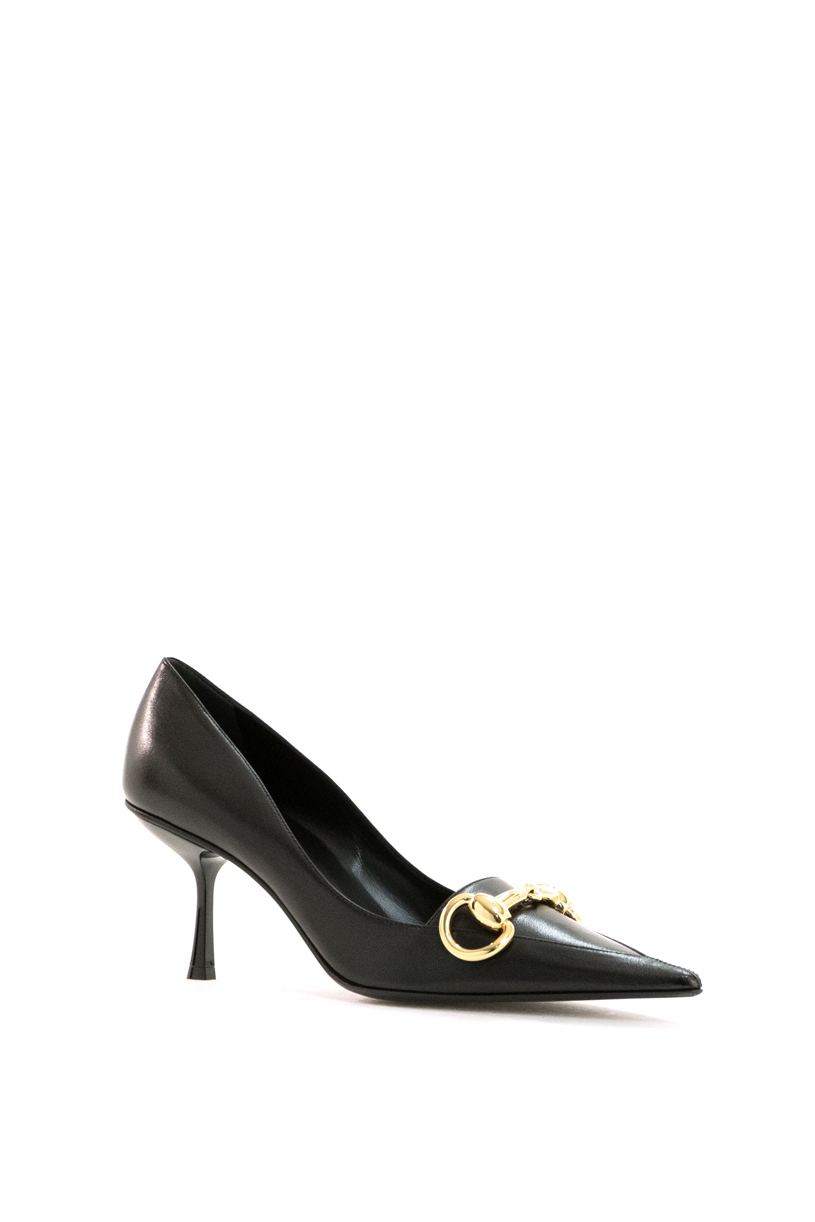 Gucci Décolleté Boulevard in pelle di colore nero, view 2