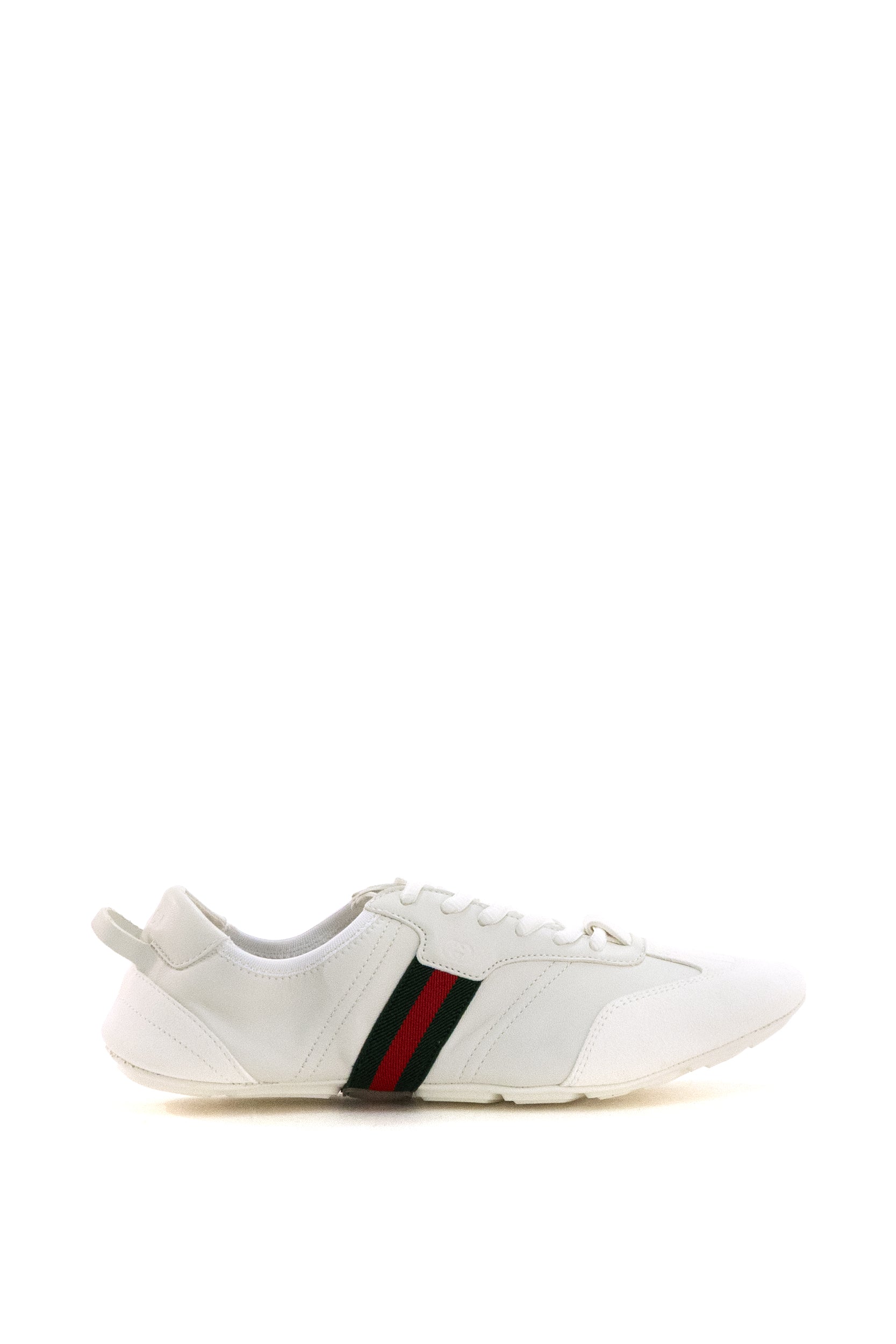 Gucci Sneakers Flex in suede e pelle di colore bianco