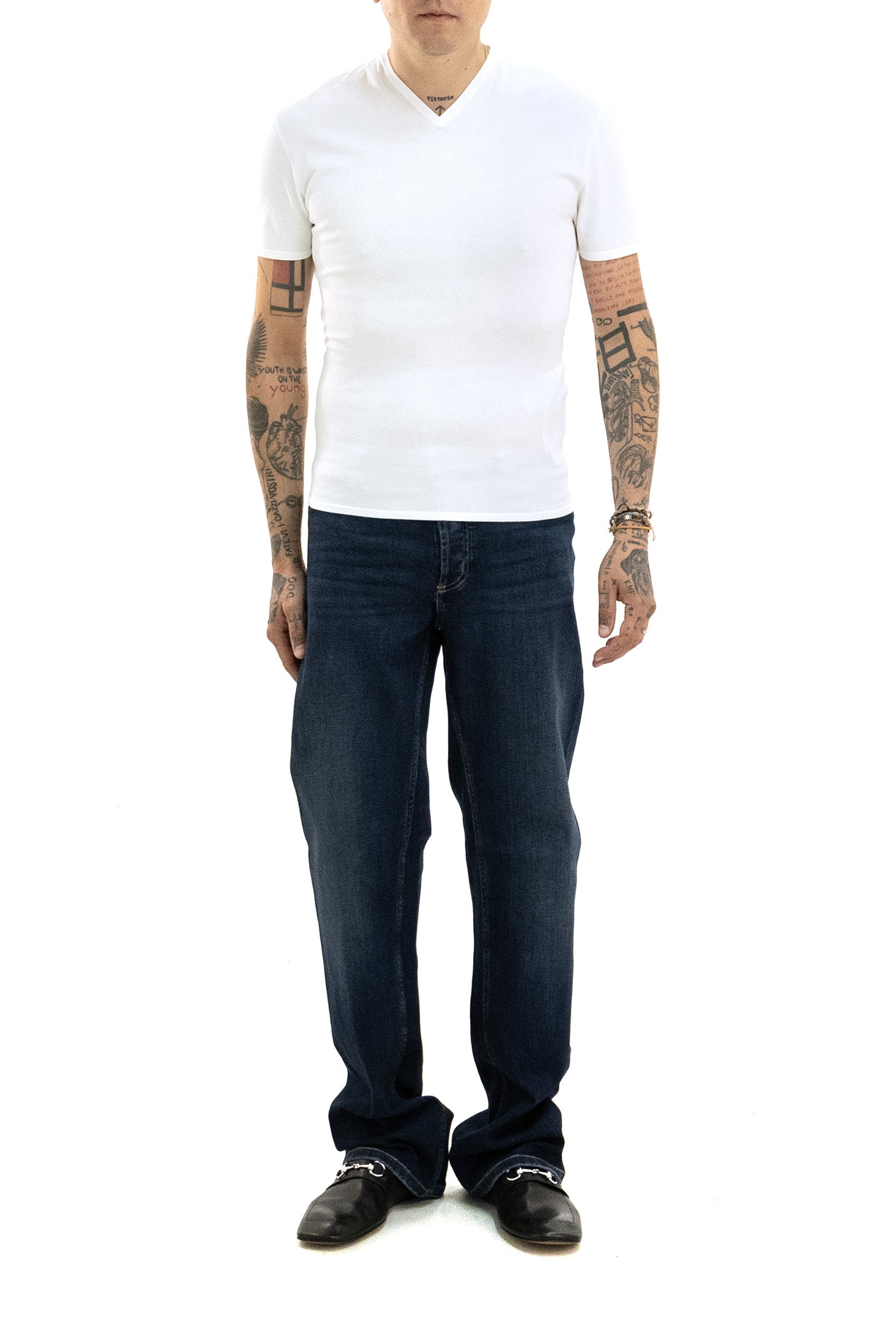 Gucci T-shirt in tessuto tecnico a maglia di colore bianco, view 2