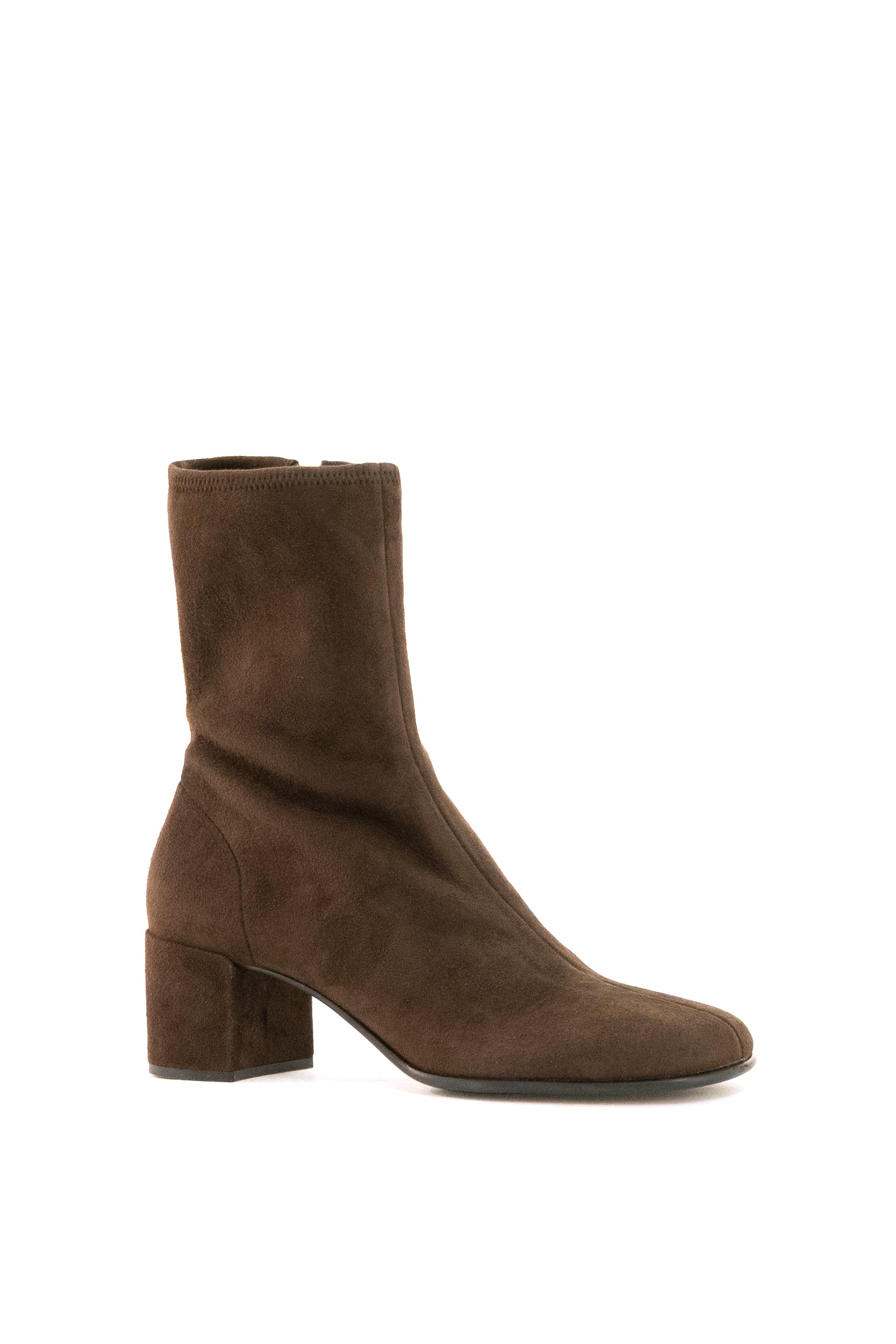 Prada Stivaletti in suede stretch di colore marrone, view 2