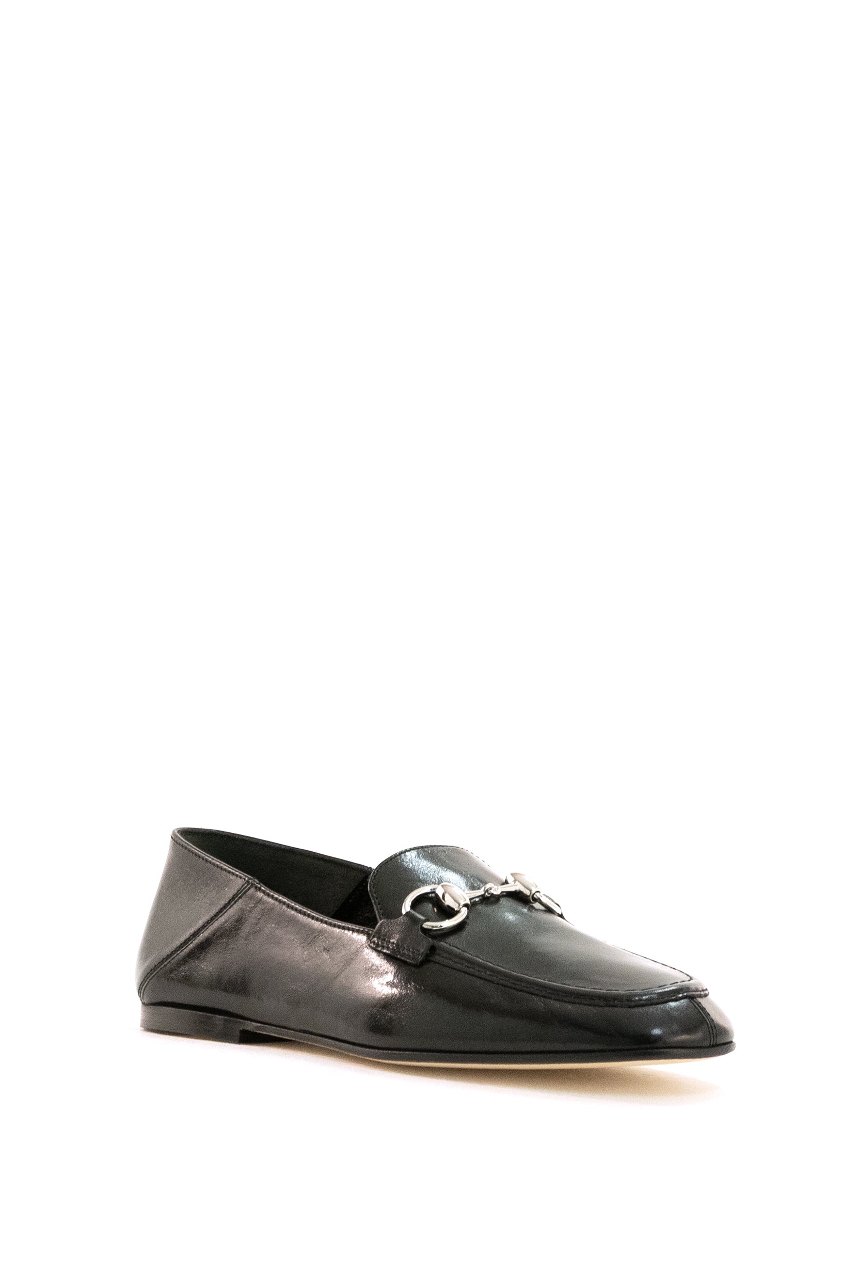Gucci Mocassini con Morsetto in pelle di colore nero, view 2