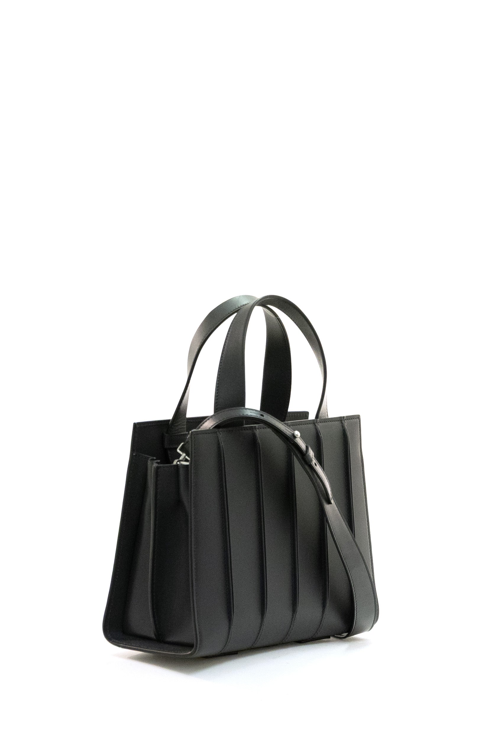 Max Mara Borsa Whitney Medium in pelle di colore grigio atrancite, view 2