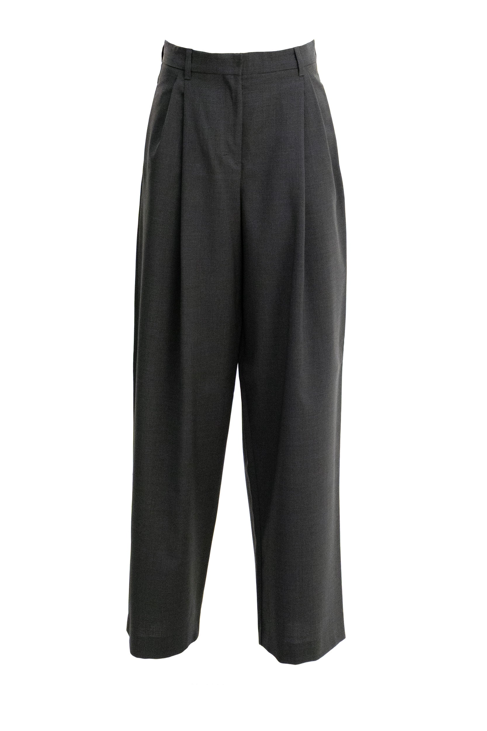 'S Max Mara Pantaloni in lana di colore grigio