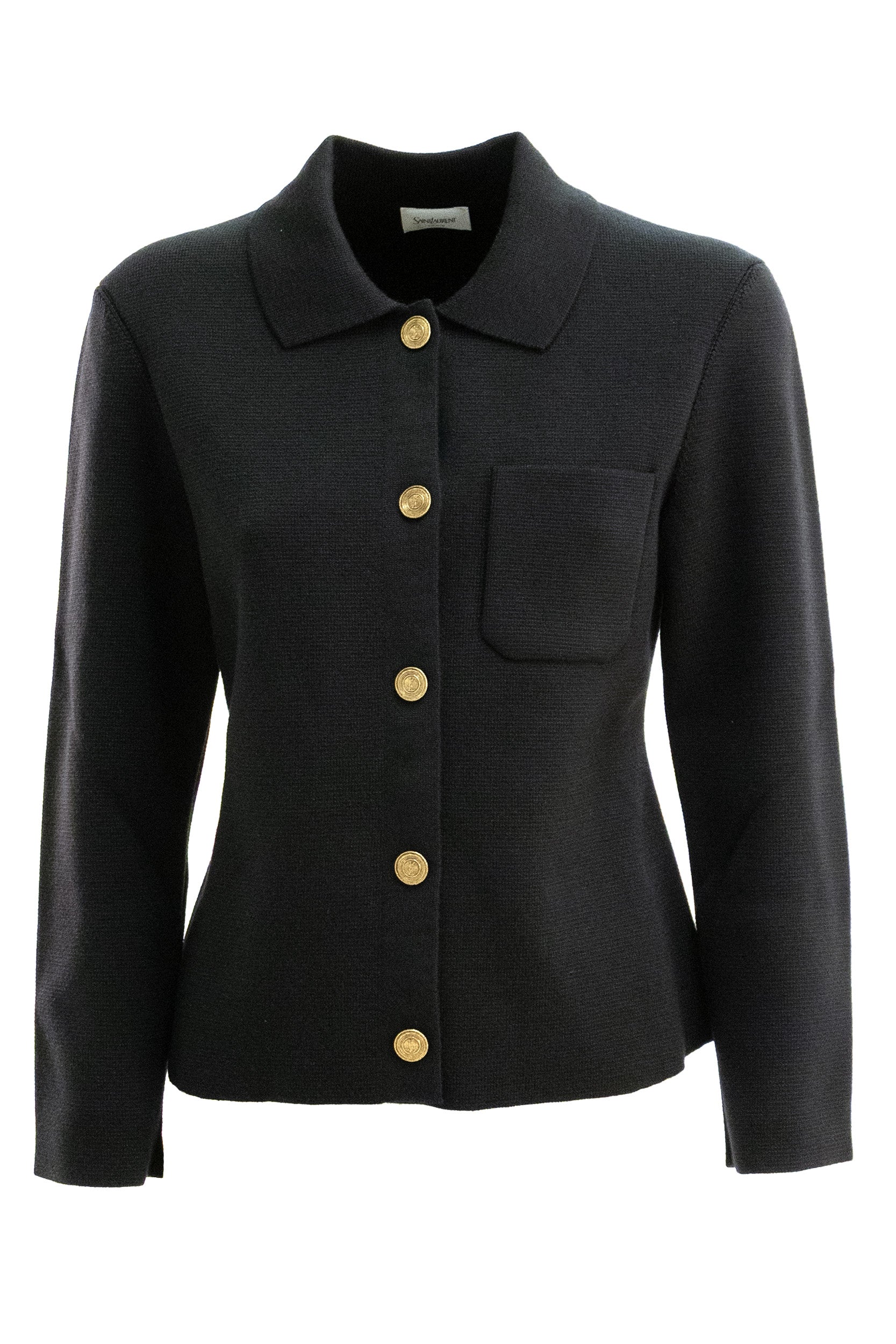 Saint Laurent Giacca in Maglia di Lana