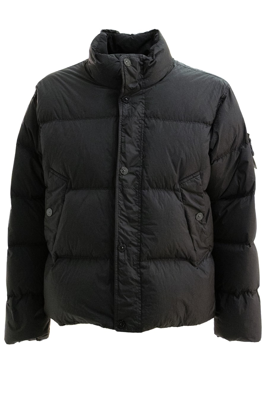 Stone Island Piumino in Nylon di colore nero