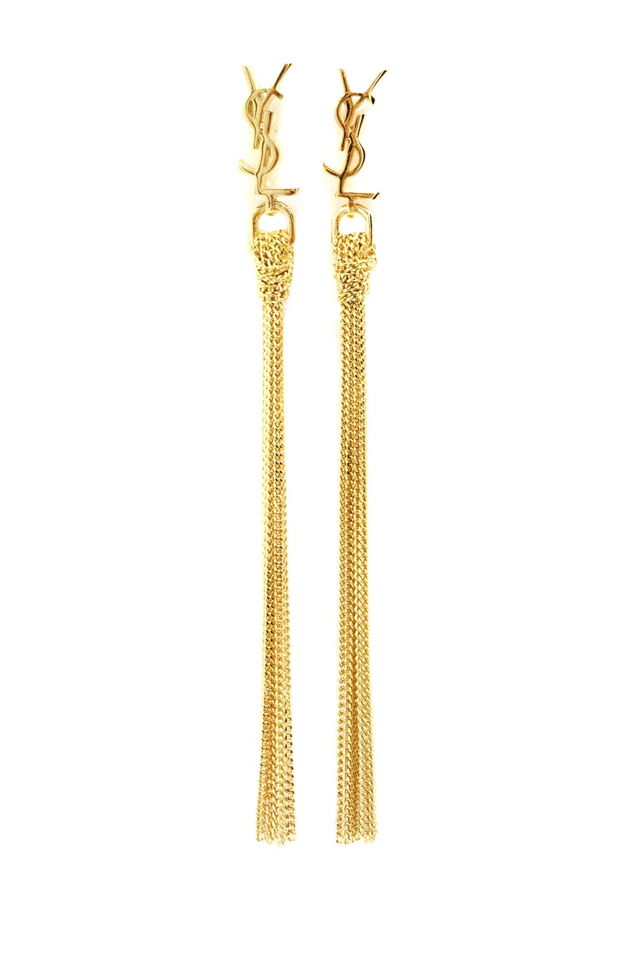 Saint Laurent Orecchini in Metallo con Nappina Cassandre