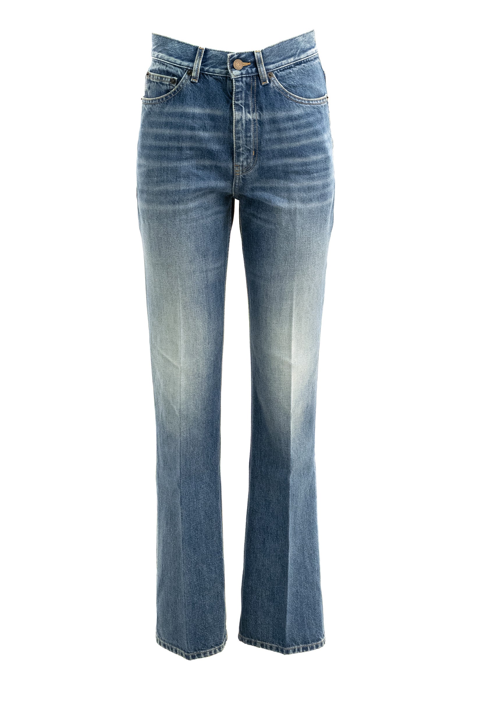 Saint Laurent Jeans Clyde in Denim di Cotone