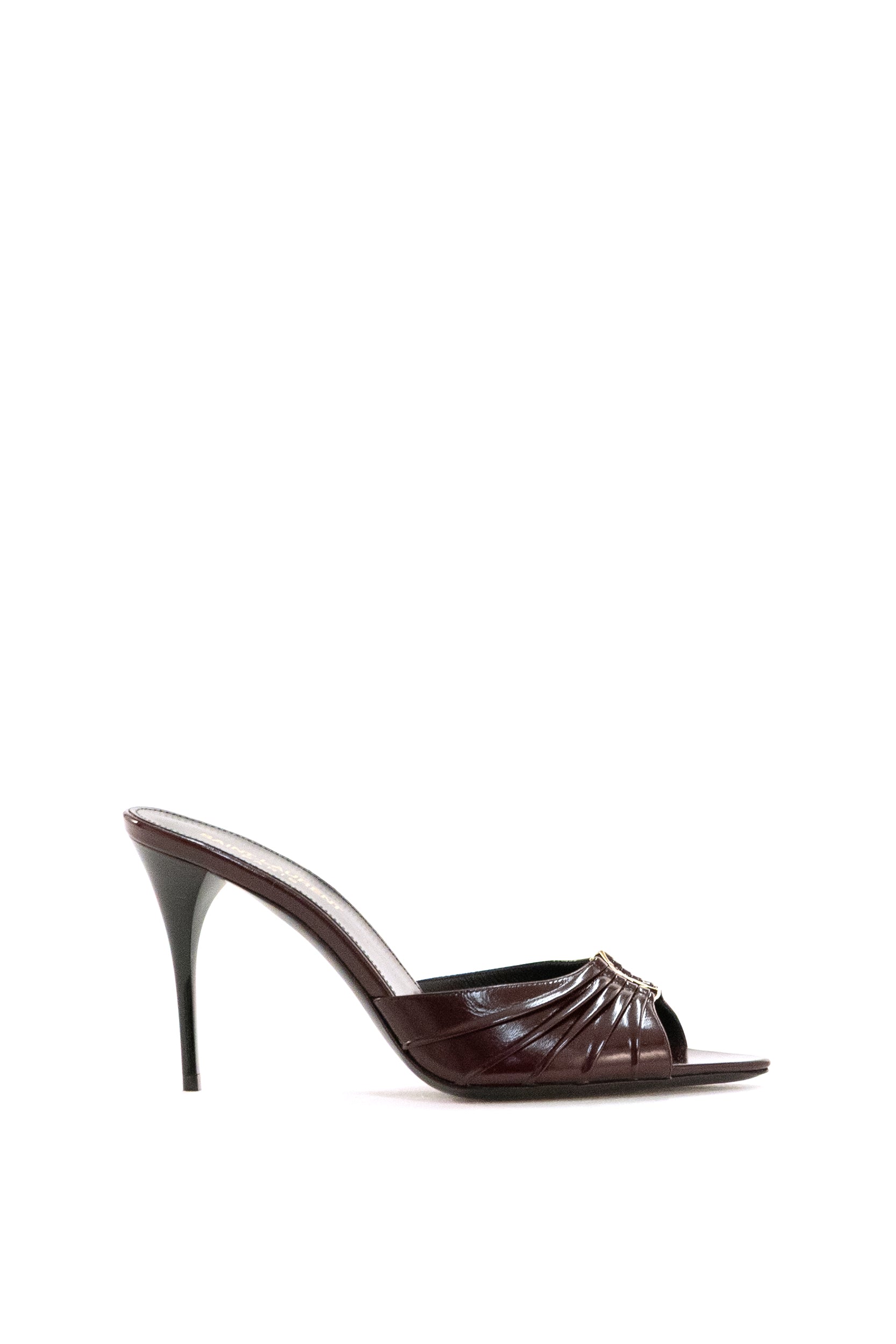 Saint Laurent Mule Babylone in Pelle Liscia