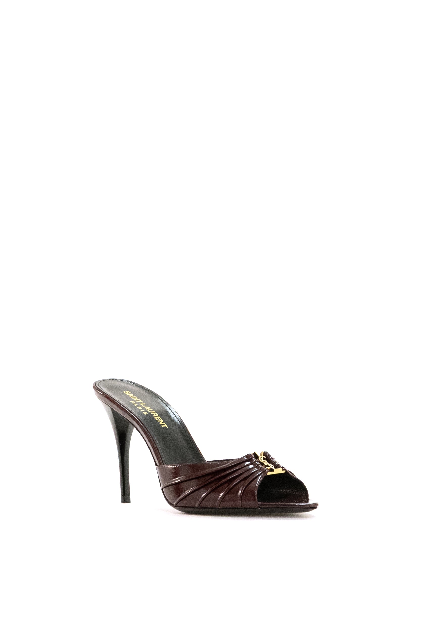 Saint Laurent Mule Babylone in Pelle Liscia, view 2