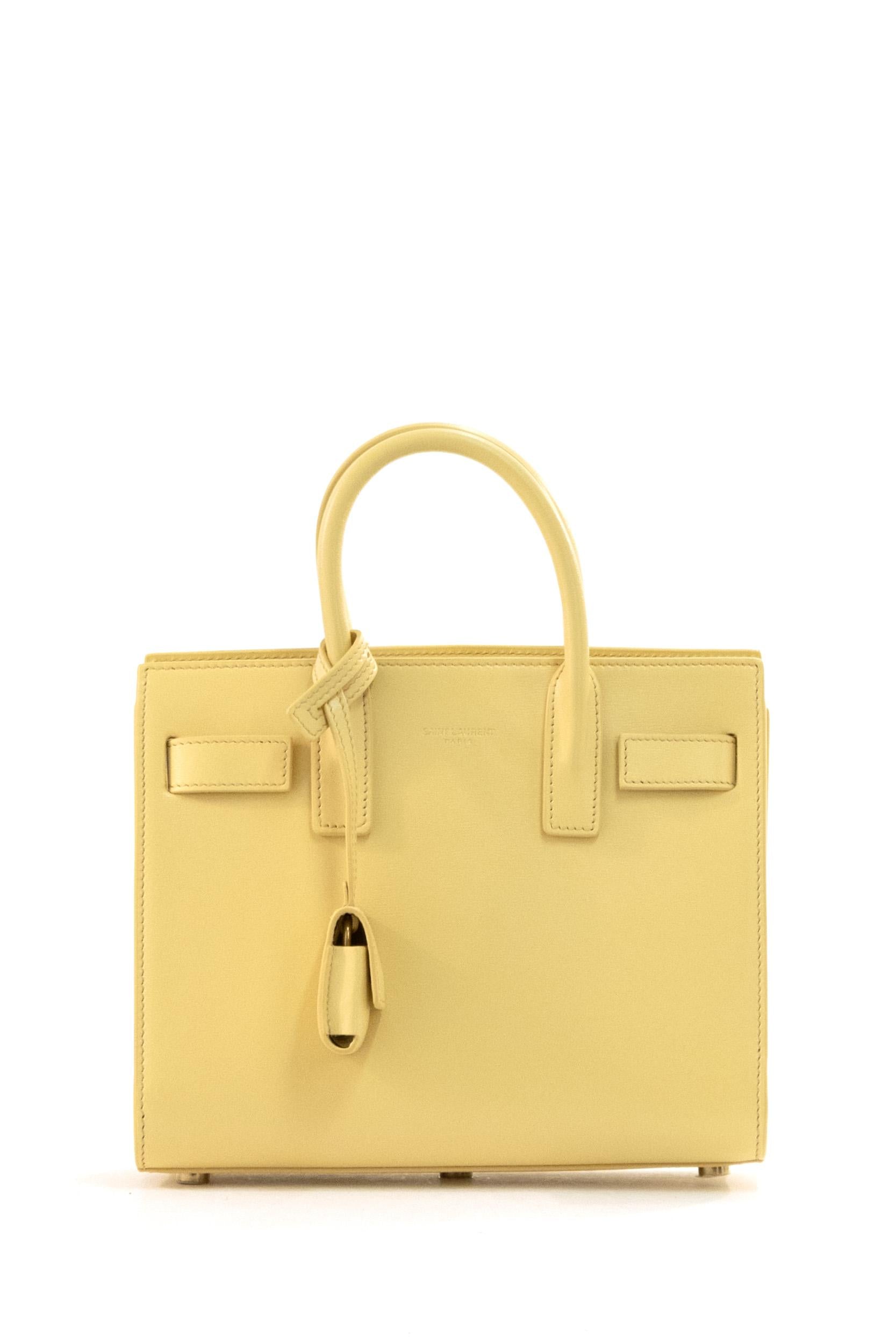Saint Laurent Borsa Sac de Jour Nano in Pelle