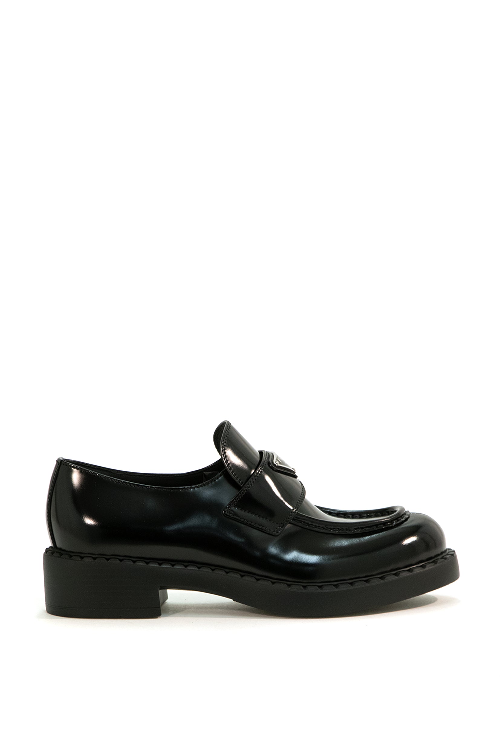 Prada Mocassini Chocolate in pelle spzzolata colore nero