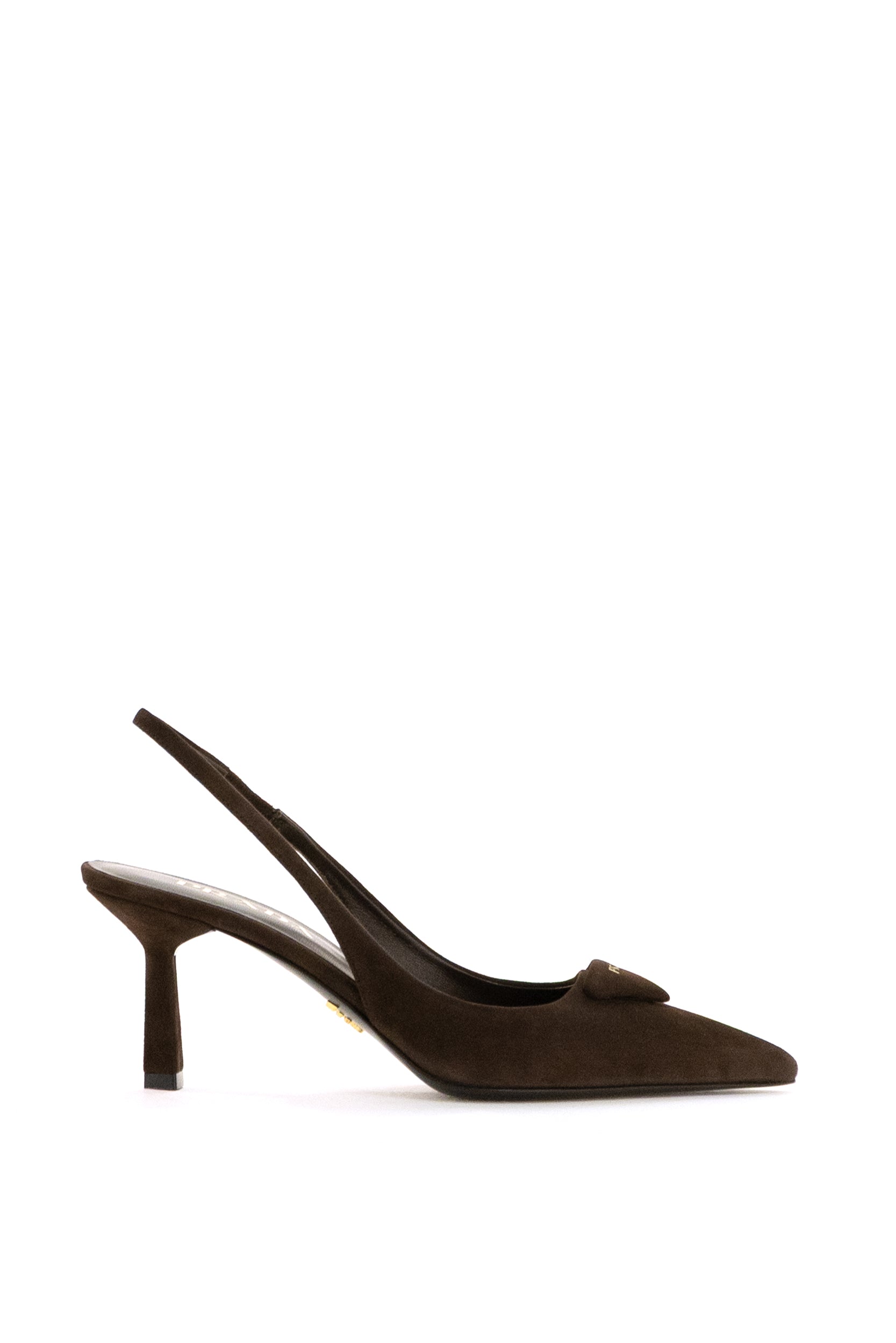 Prada Décolleté Slingback in Pelle Scamosciata