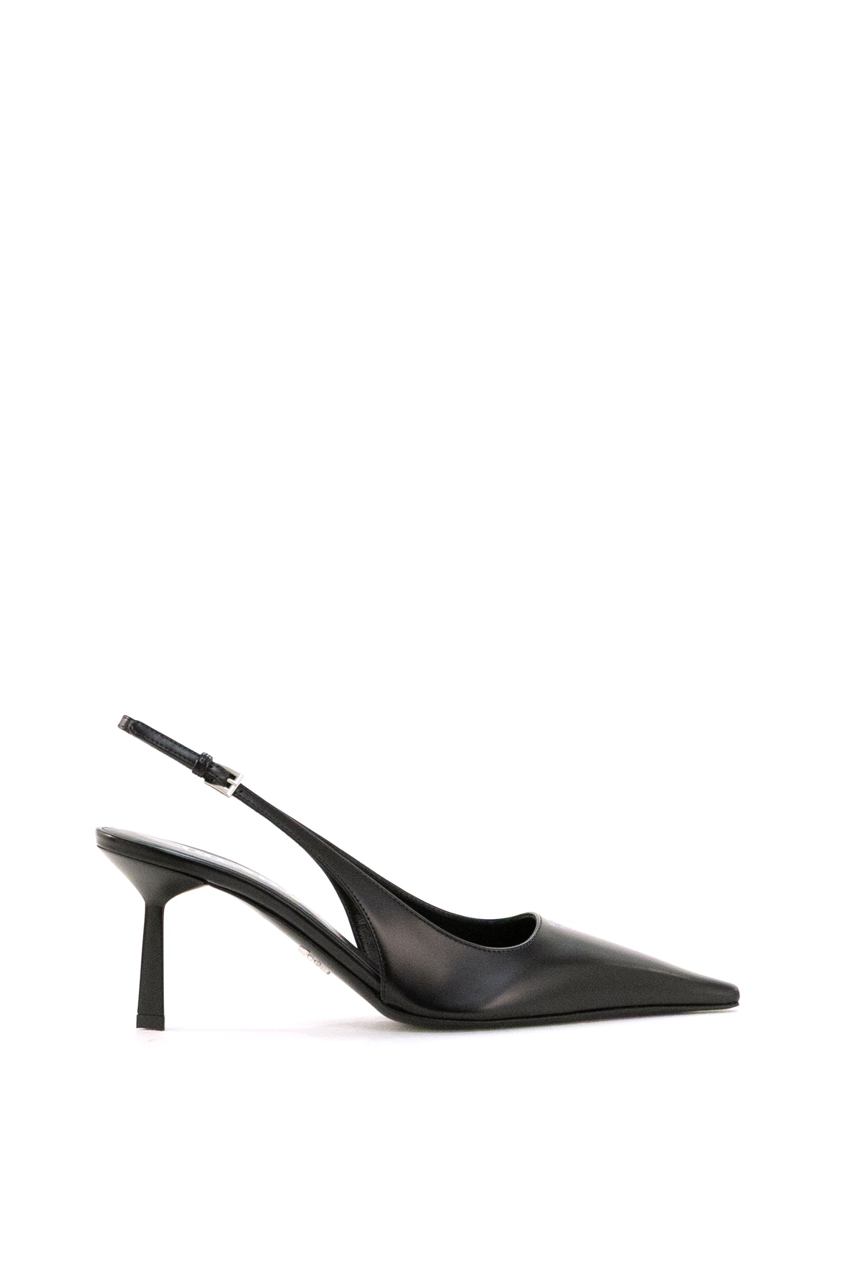Prada Slingbacks in pelle spazzolata di colore nero