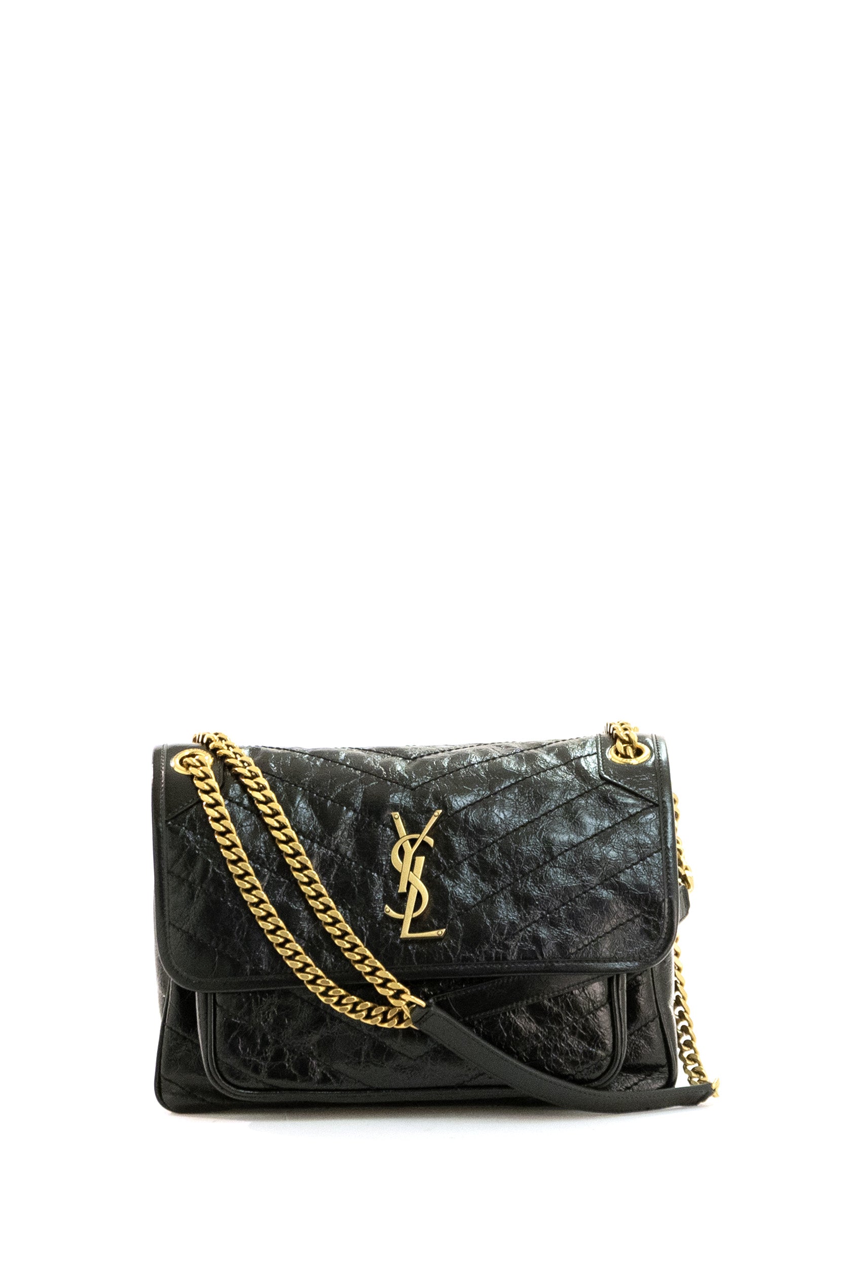 Saint Laurent Borsa Niki Media in Pelle Vintage