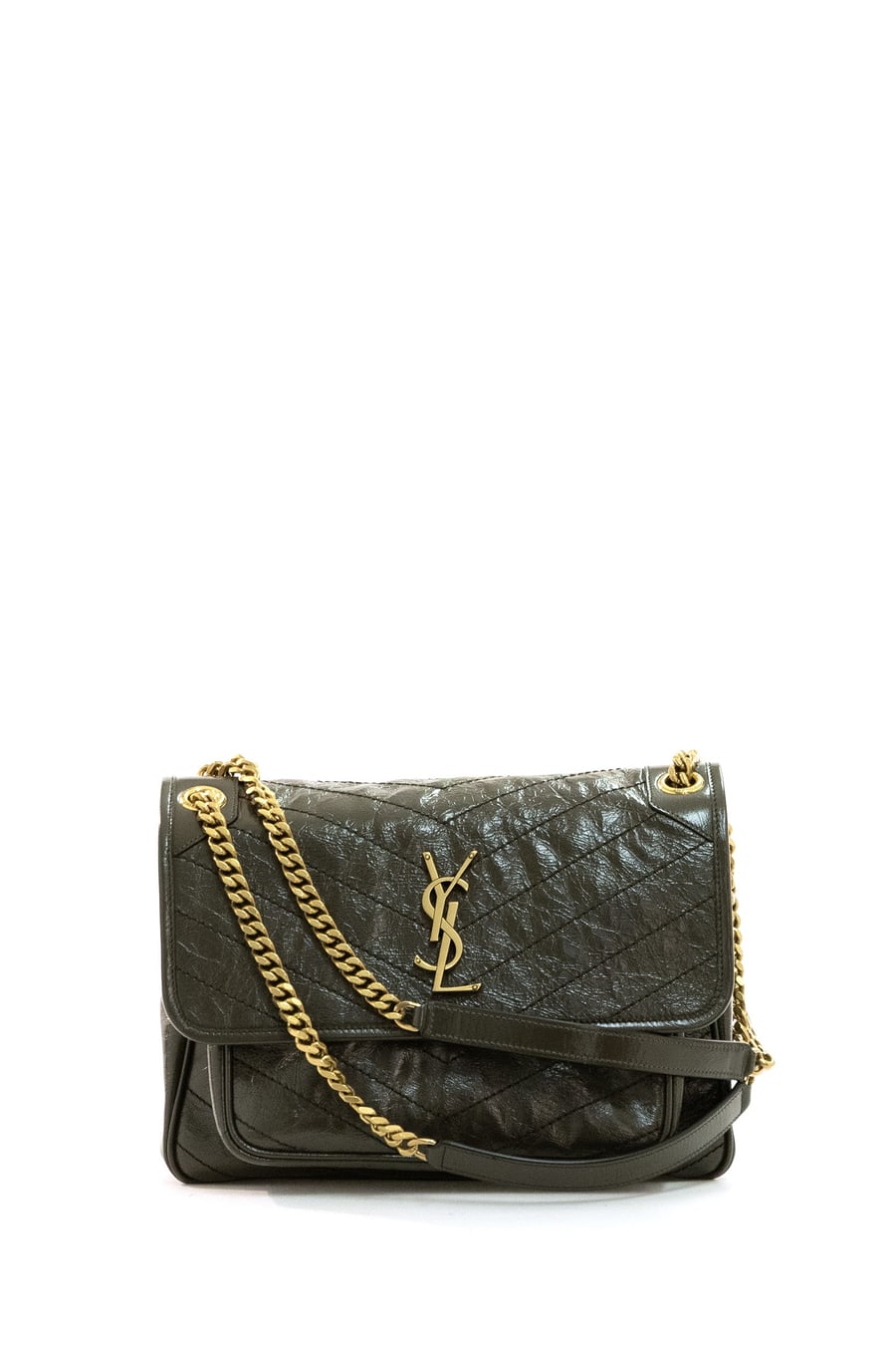 Saint Laurent Borsa Niki Media in Pelle Vintage