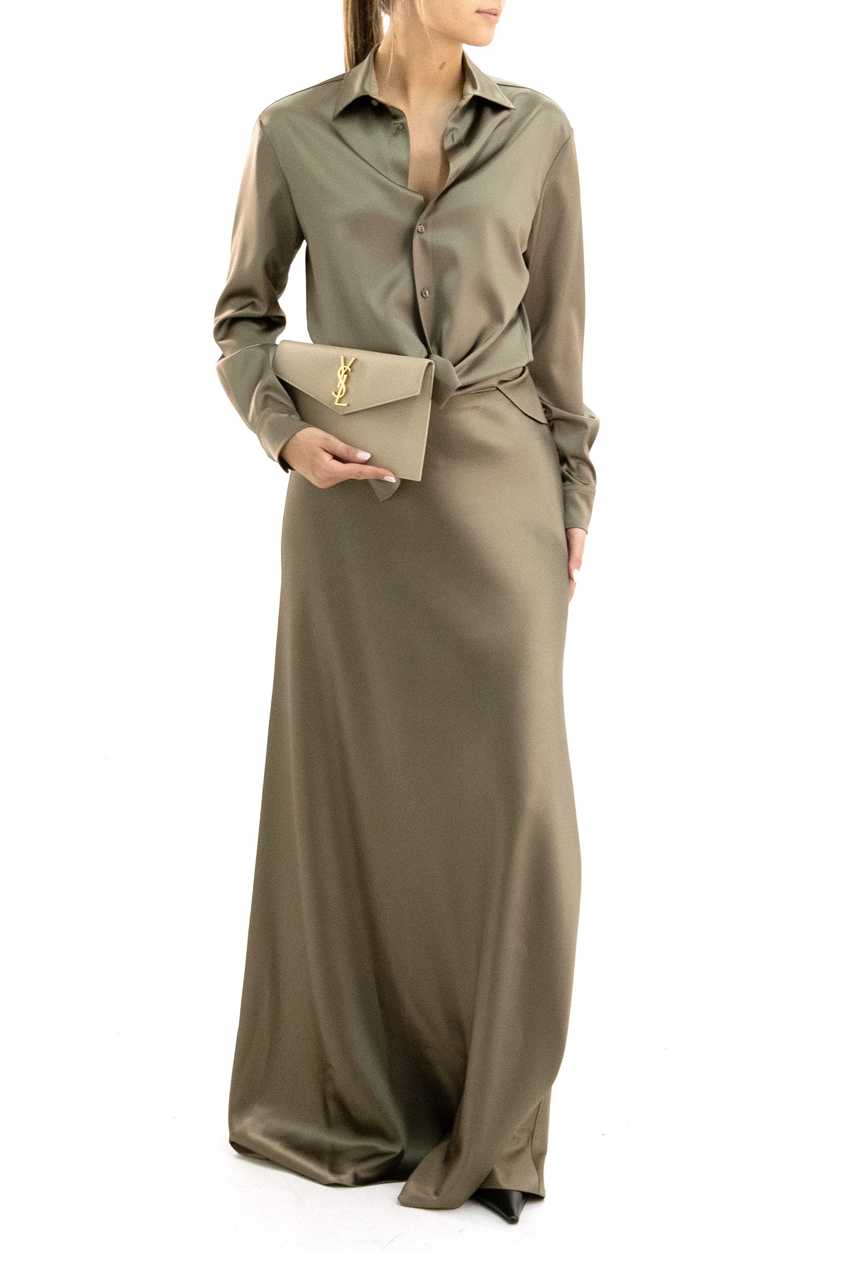 Ralph Lauren Camicia Fluida in Misto Viscosa, view 2