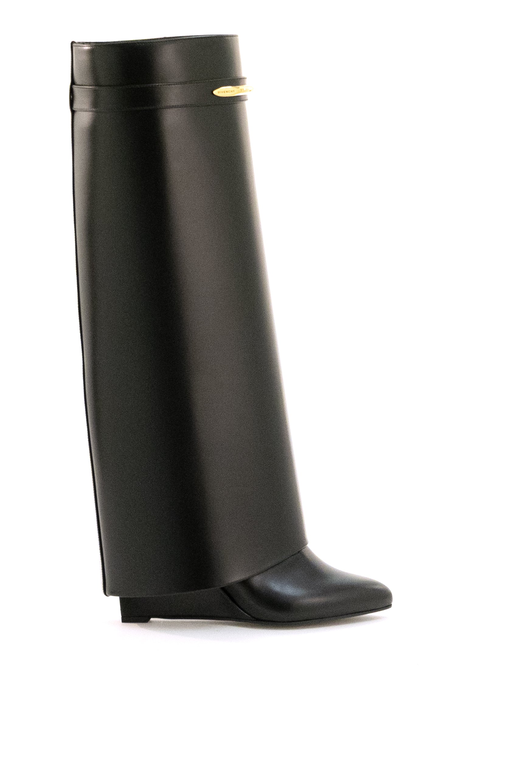 Givenchy Stivali Shark Pinch in pelle di colore nero