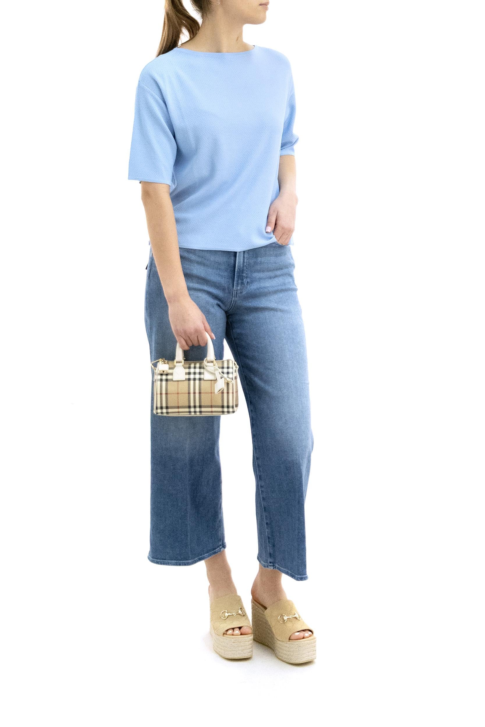 PAIGE Jeans in denim di colore azzurro, view 2