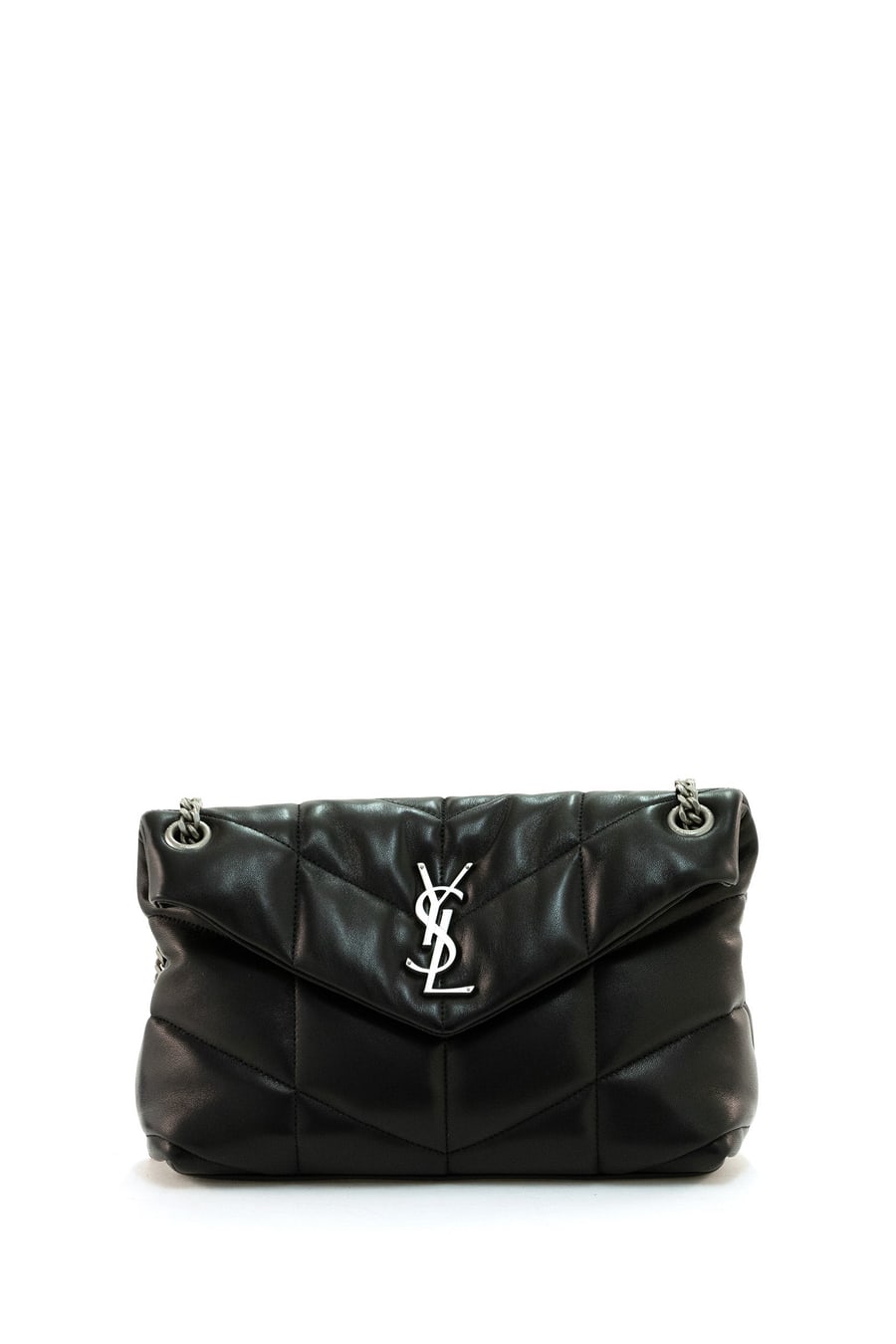 Saint Laurent Borsa Puffer Small in pelle trapuntata