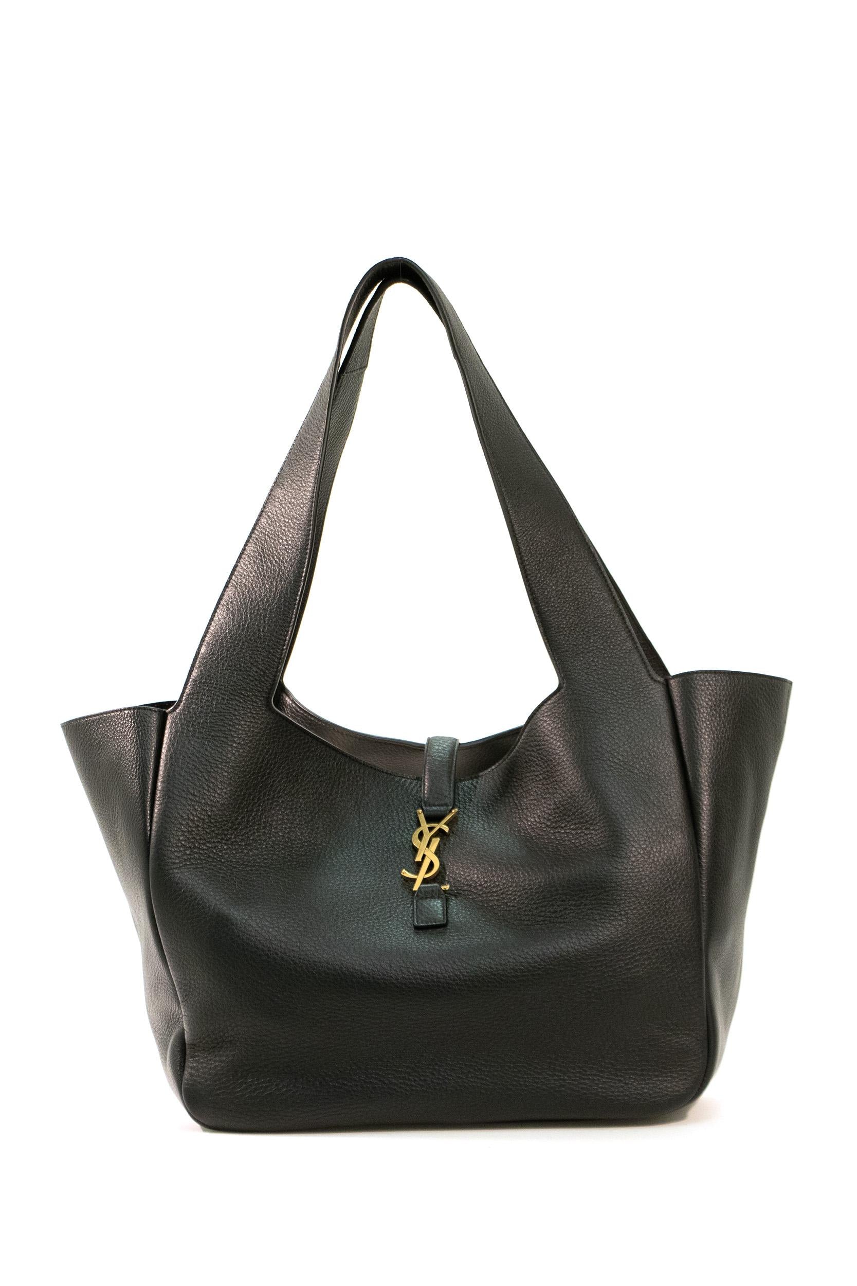 Saint Laurent Borsa Le 5 à 7 a spalla in pelle di daino color nero
