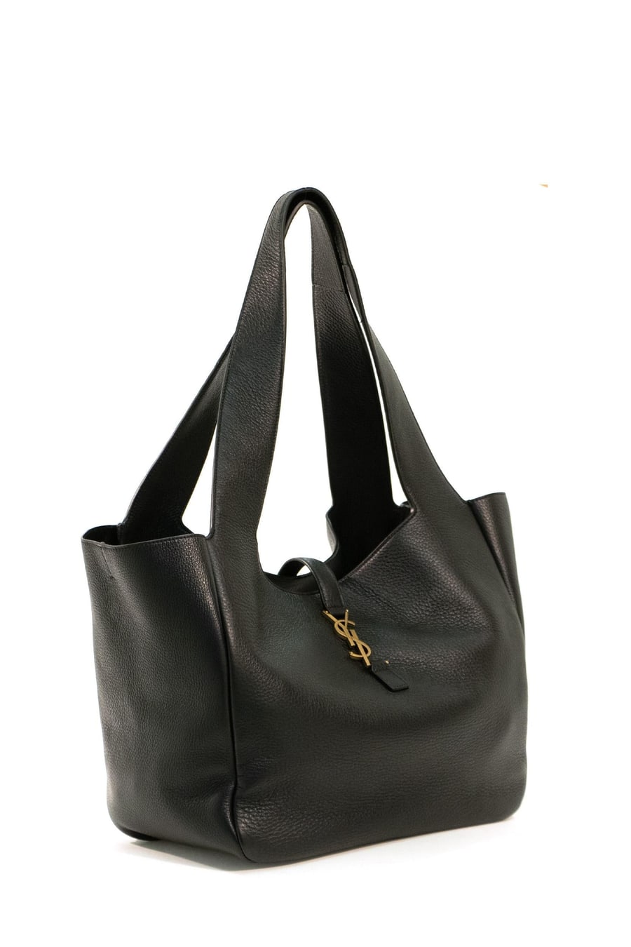 Saint Laurent Borsa Le 5 à 7 a spalla in pelle di daino color nero, view 2