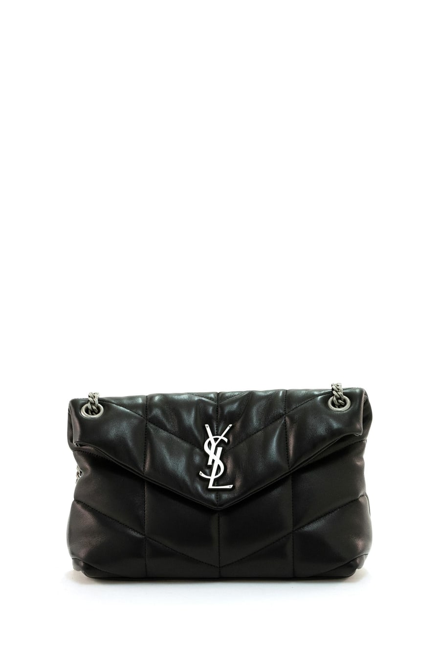 Saint Laurent Borsa Puffer Small in pelle trapuntata
