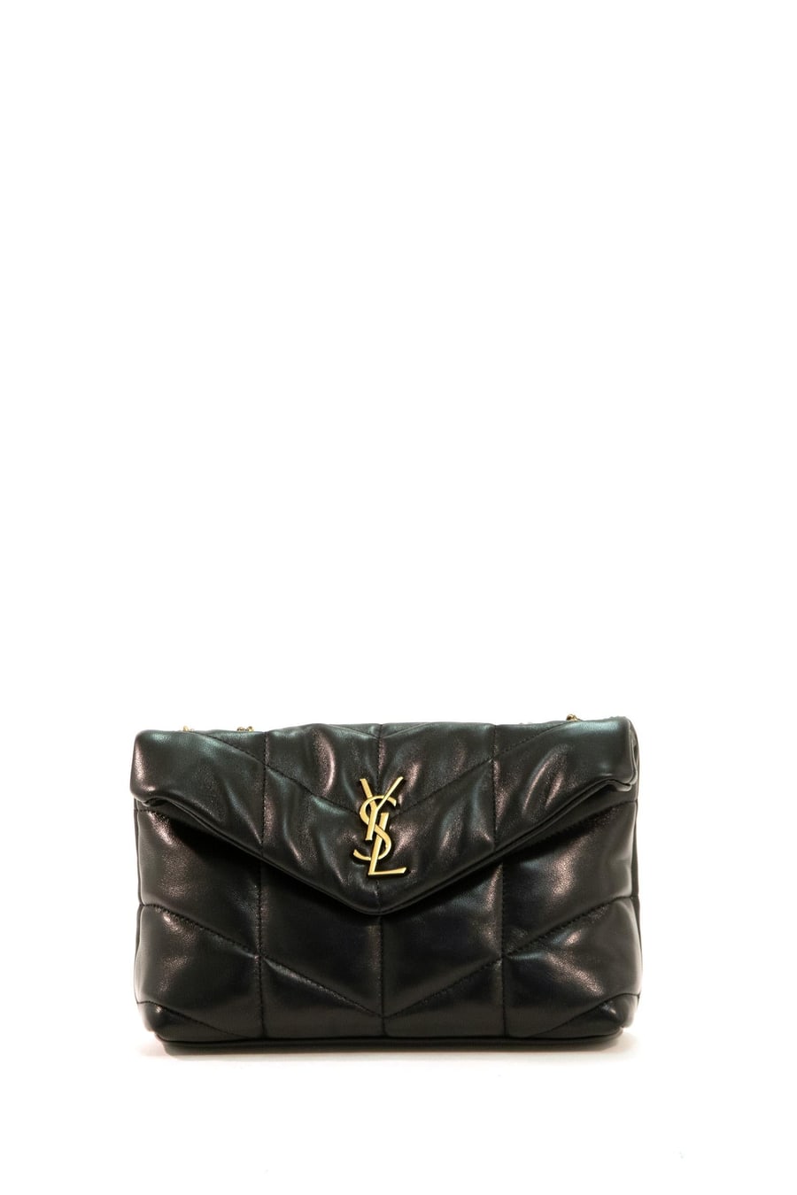 Saint Laurent Saint Laurent Borsa Loulou Puffer Toy in nappa trapuntata nera