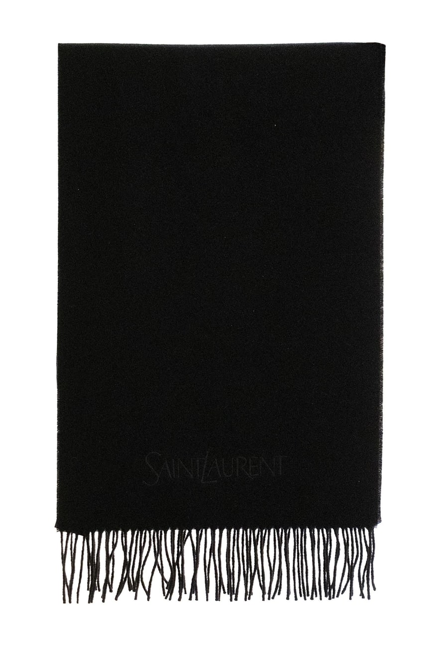 Saint Laurent Sciarpa in cashmere di colore nero