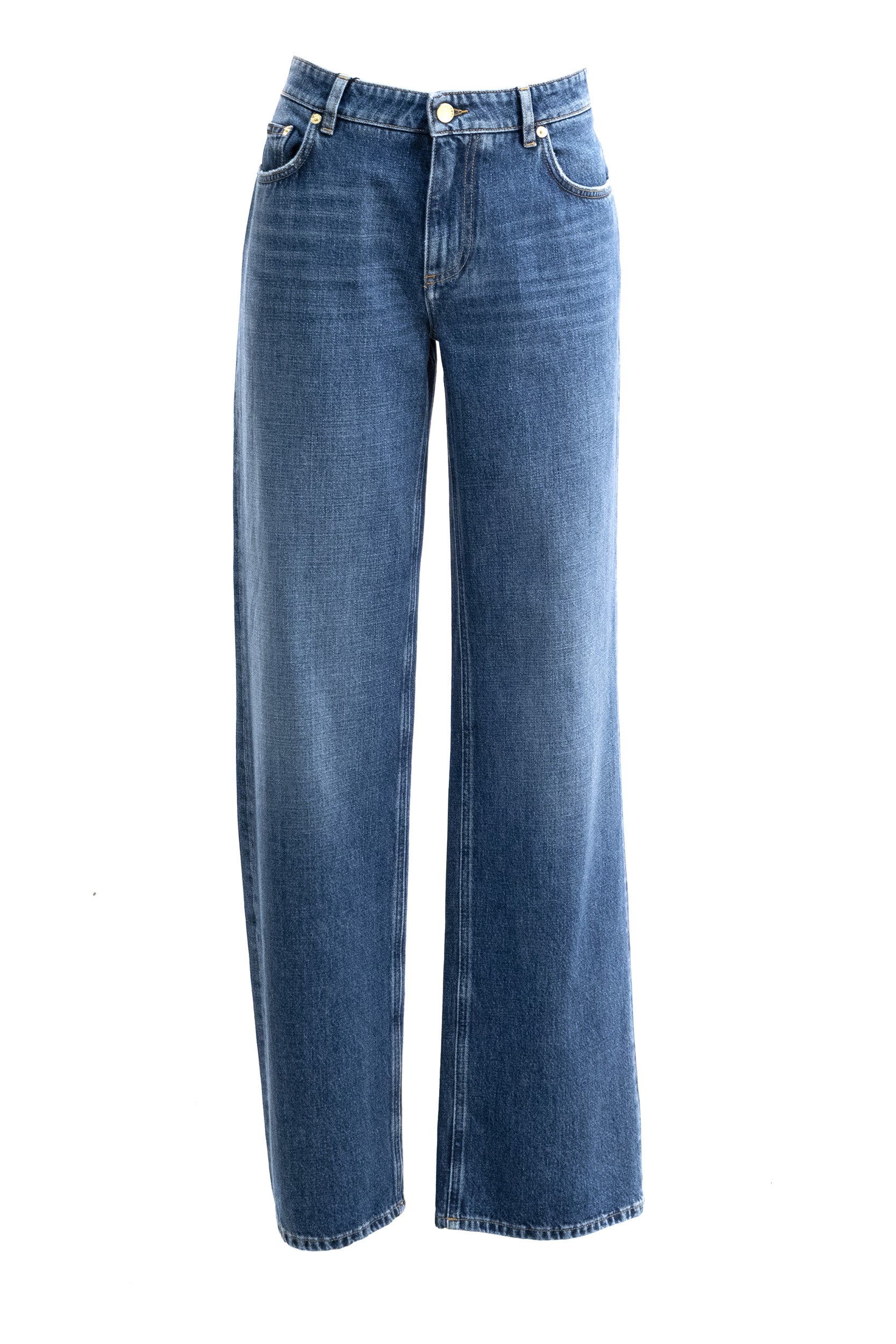 Dolce & Gabbana Jeans in denim di cotone di colore blu