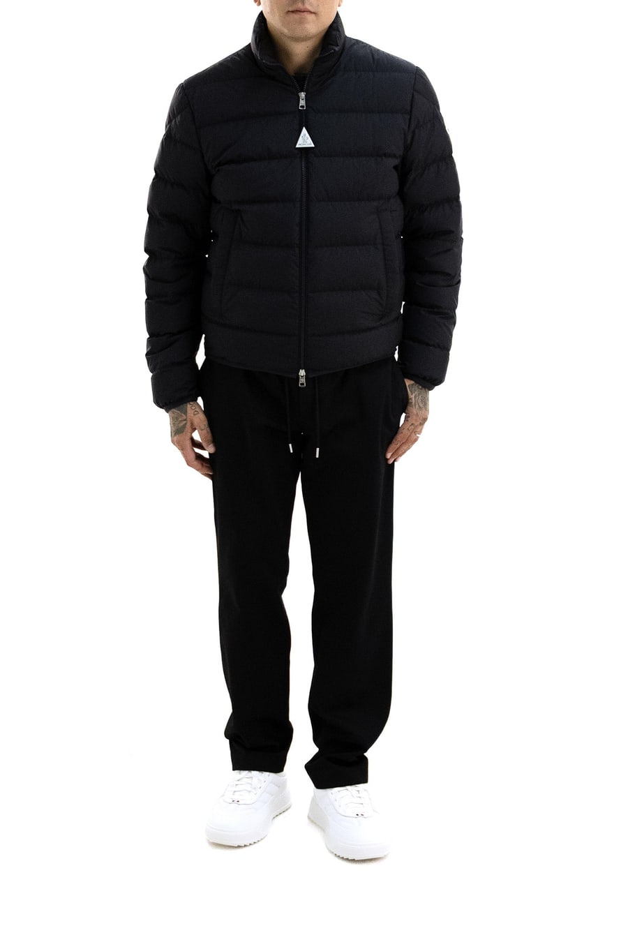 Moncler Piumino imbottito Baudinet in poliestere di colore blu, view 2