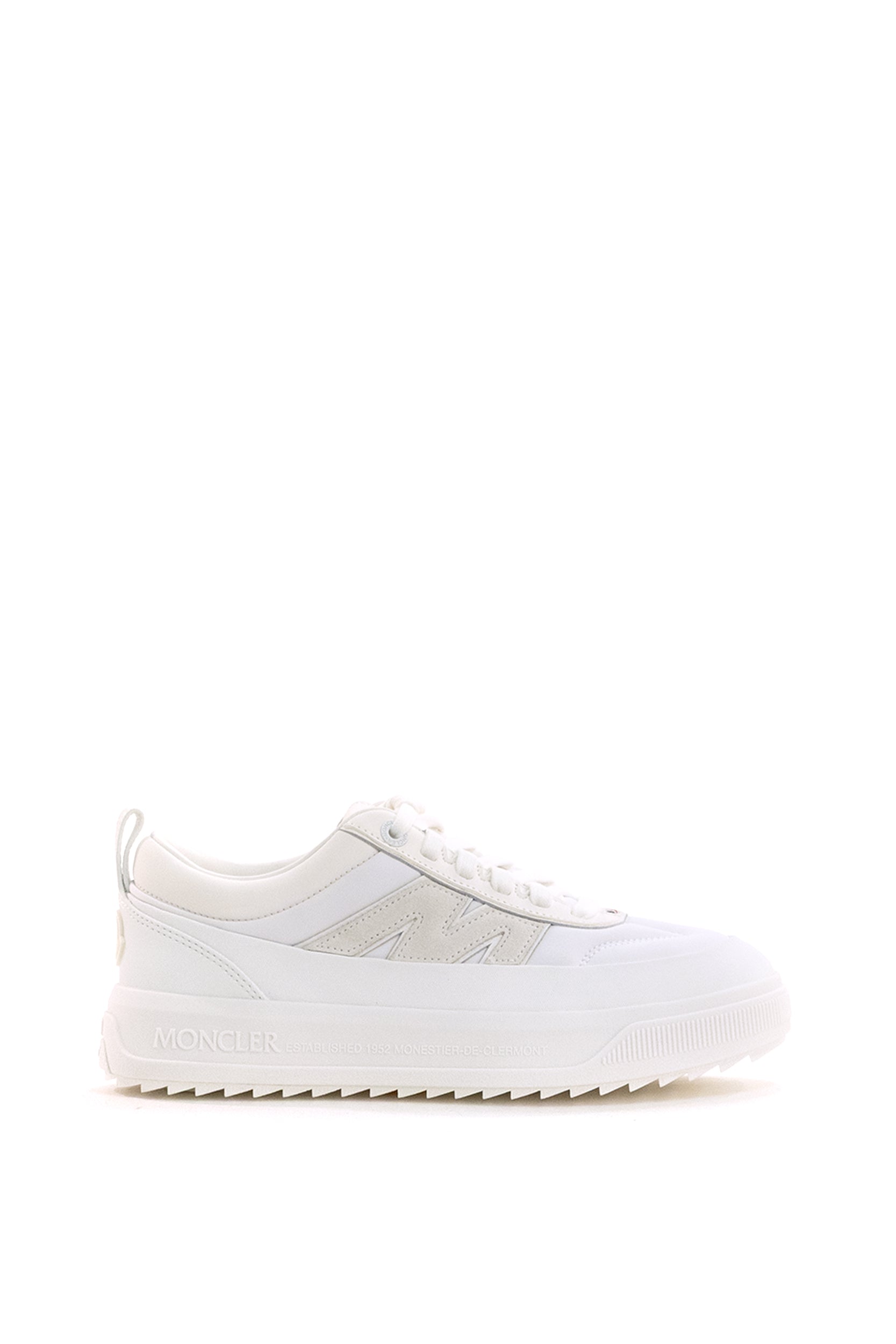 Moncler Sneakers Altive in nylon e suede di colore bianco