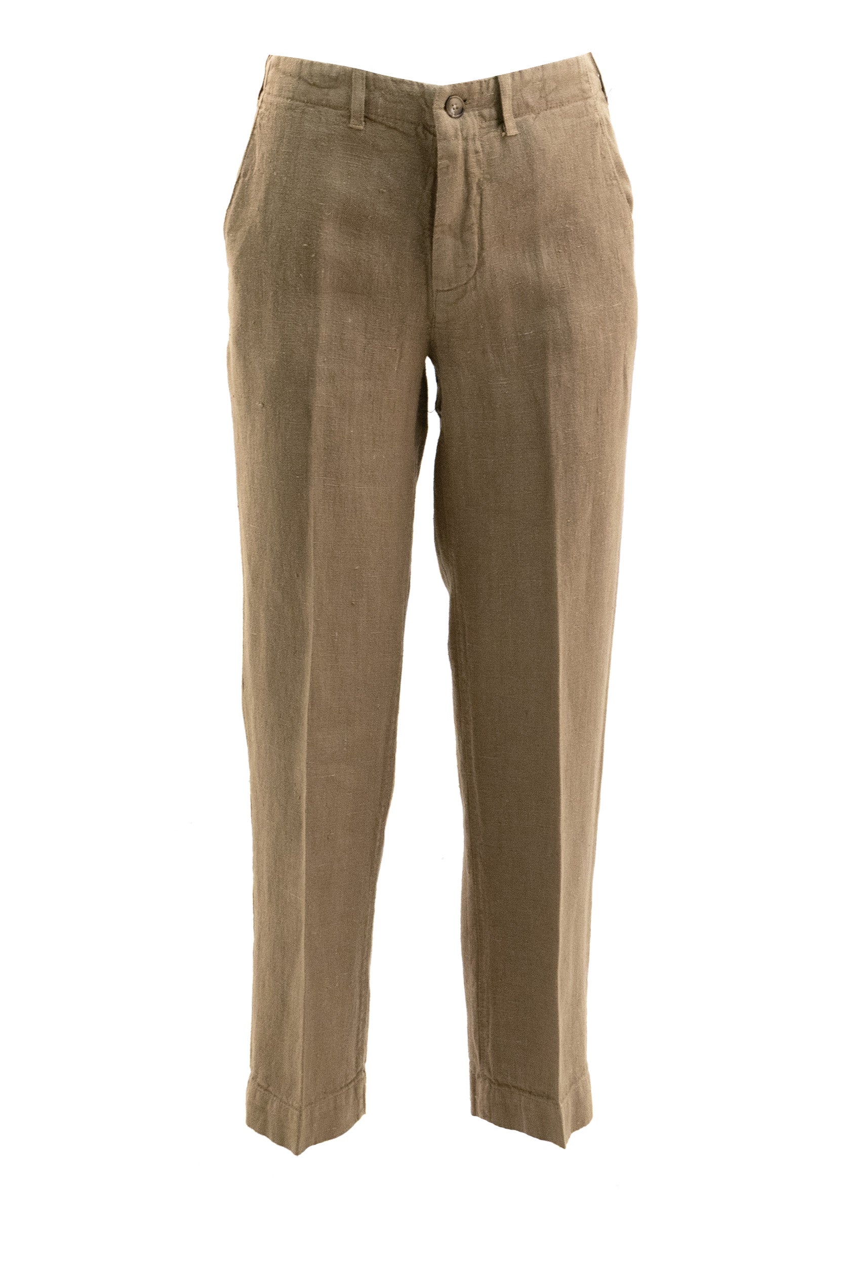 KILTIE Pantaloni in lino di colore marrone