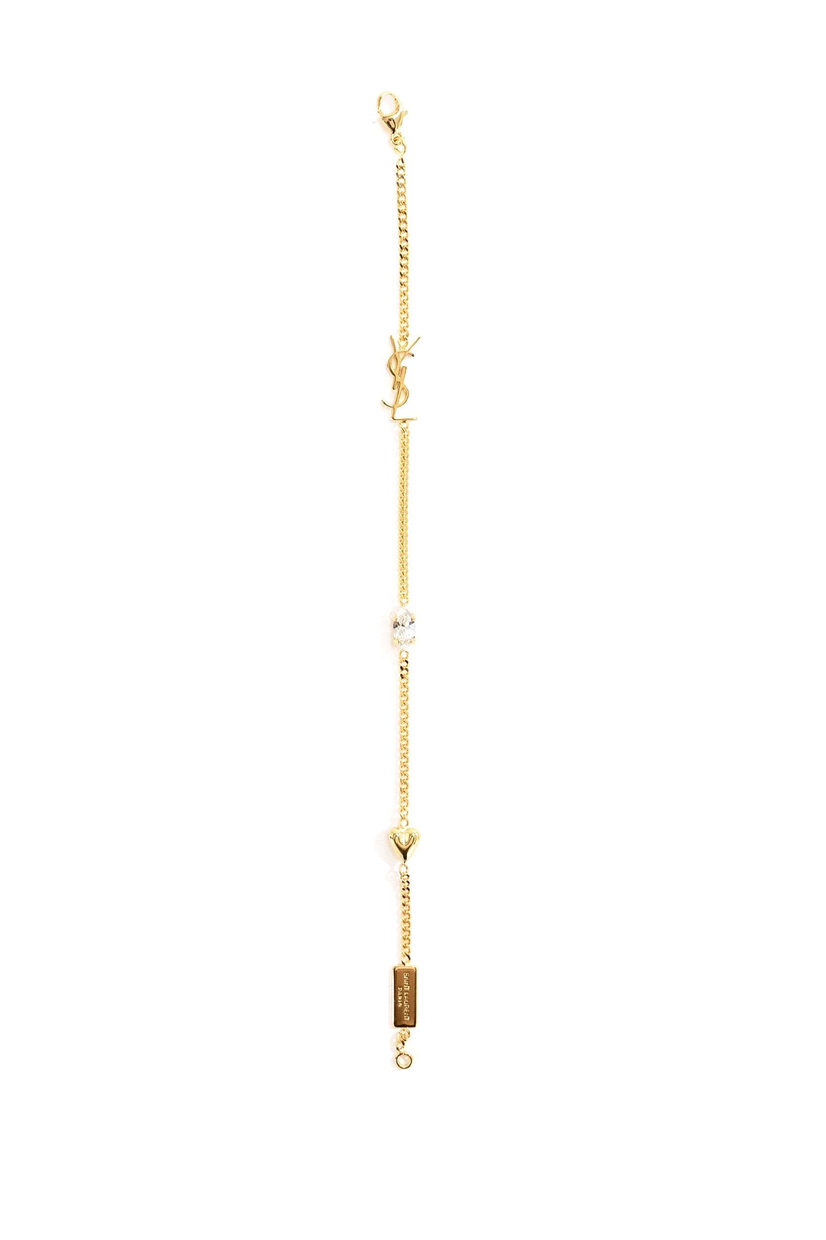 Saint Laurent Bracciale a Catena in Ottone