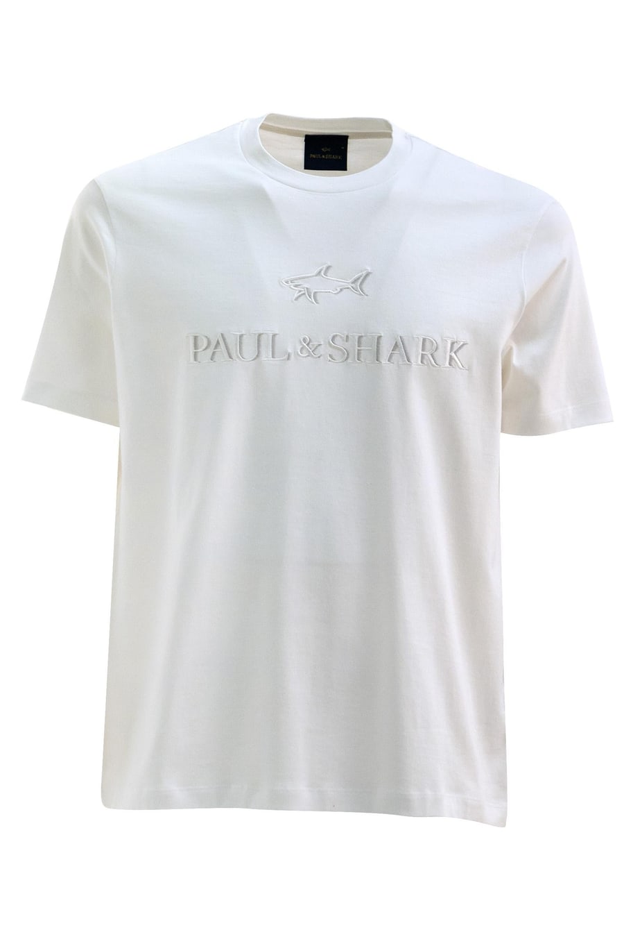 PAUL & SHARK T-shirt in jersey di cotone di colore bianco
