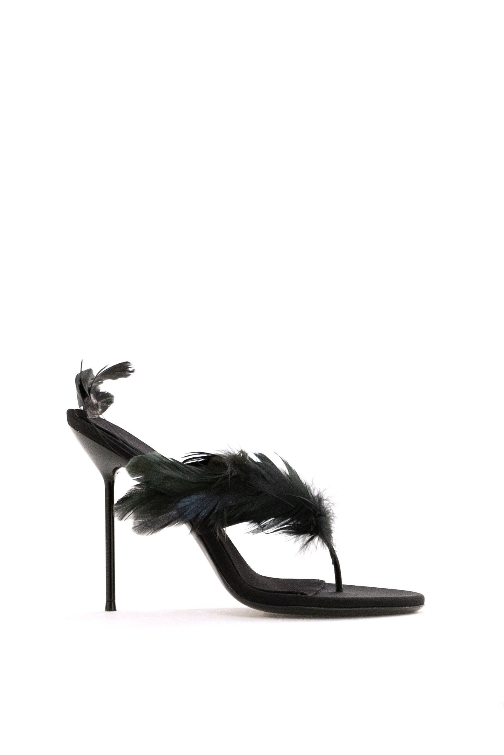 PARIS TEXAS Mules Infradito in Raso Crepe