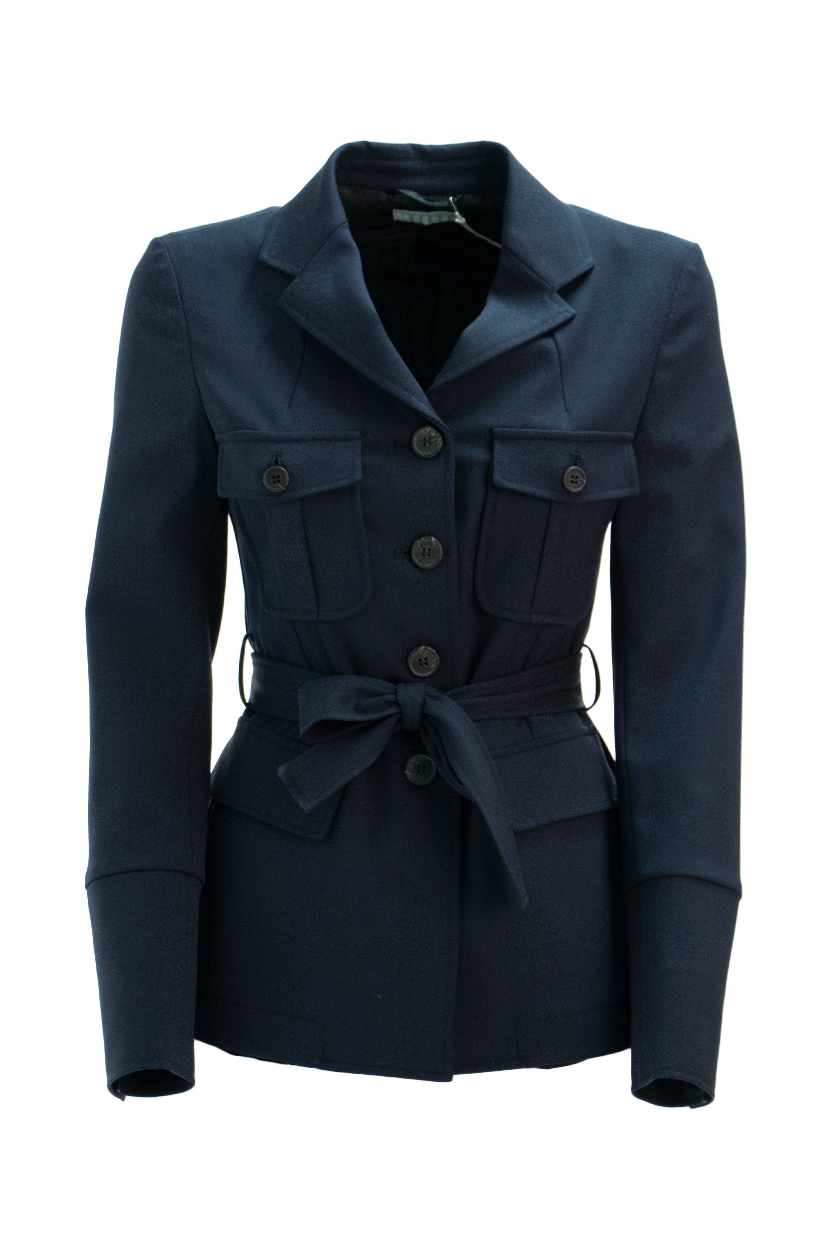 KILTIE KILTIE  Giacca blu con cintura