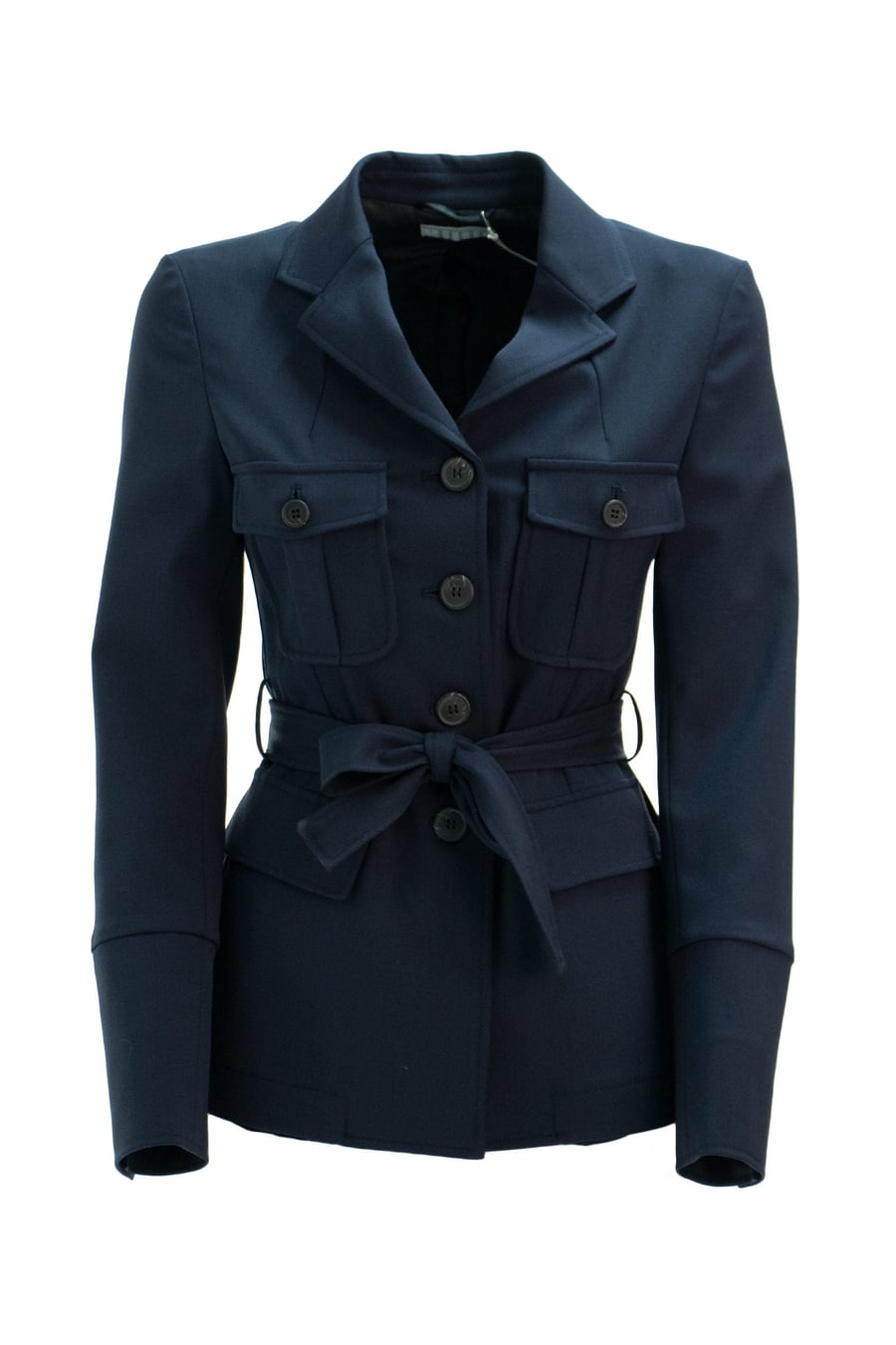 KILTIE KILTIE  Giacca blu con cintura