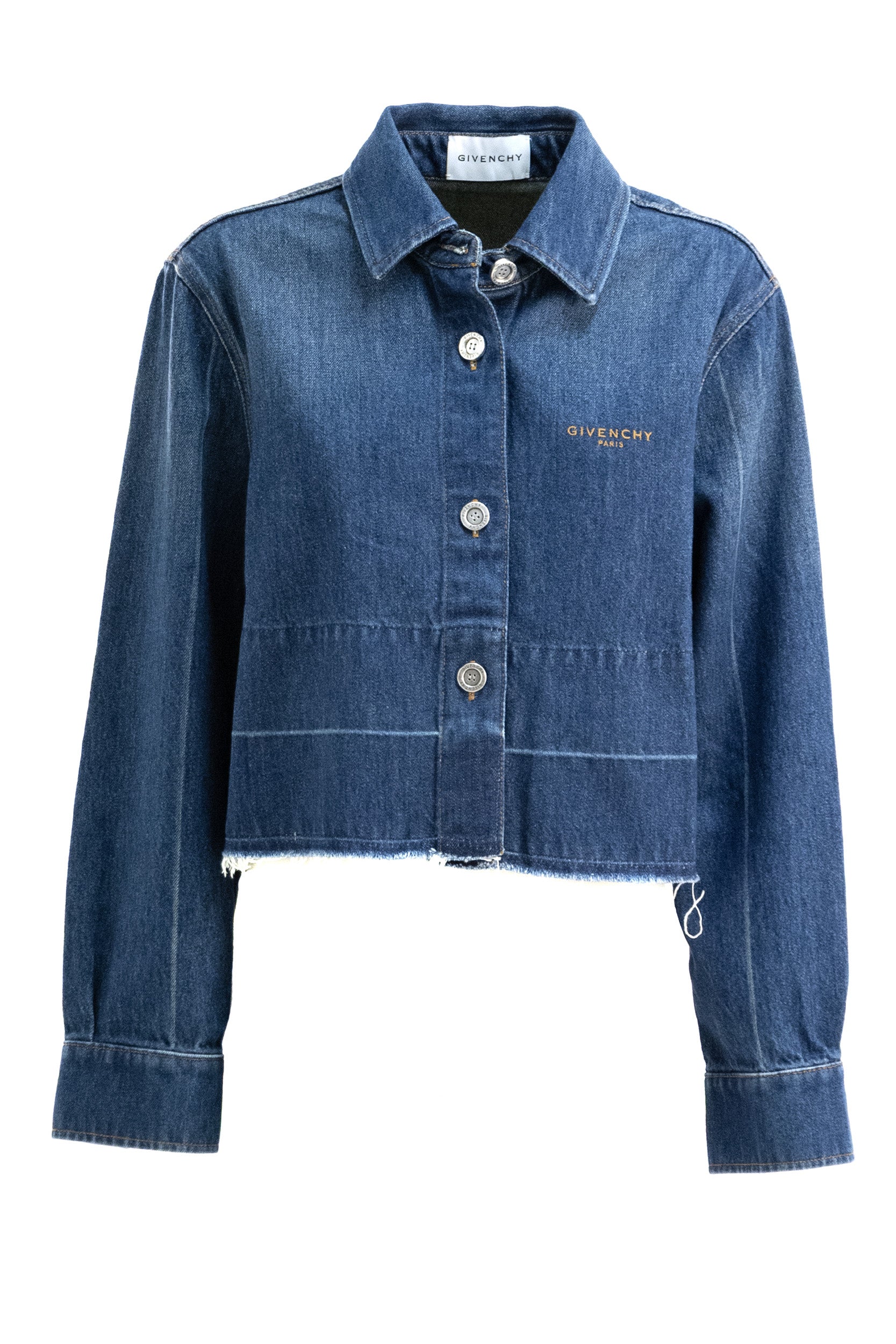 Givenchy Camicia in denim di cotone di colore blu