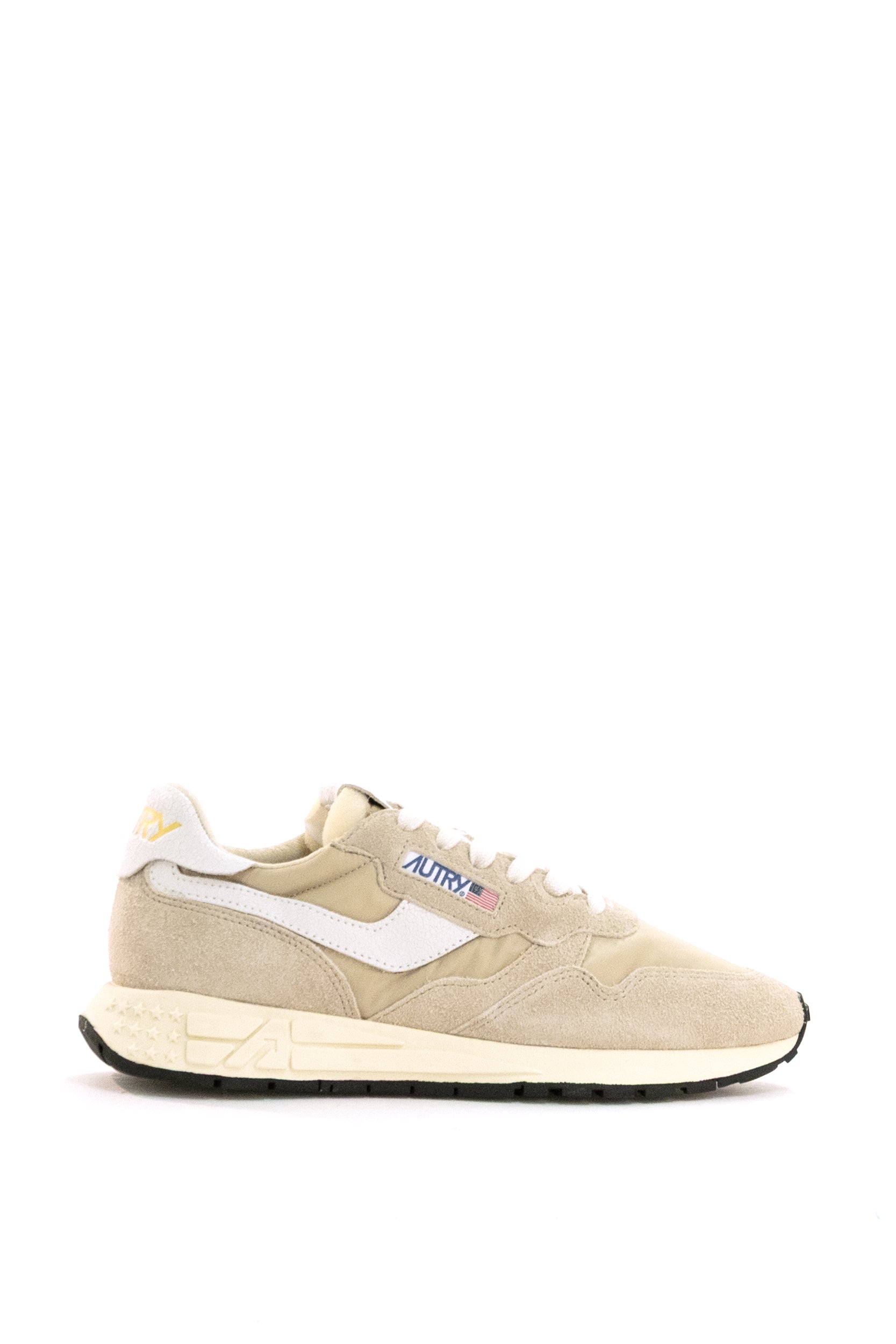 Autry Sneakers Reelwind in nylon e suede di colore beige