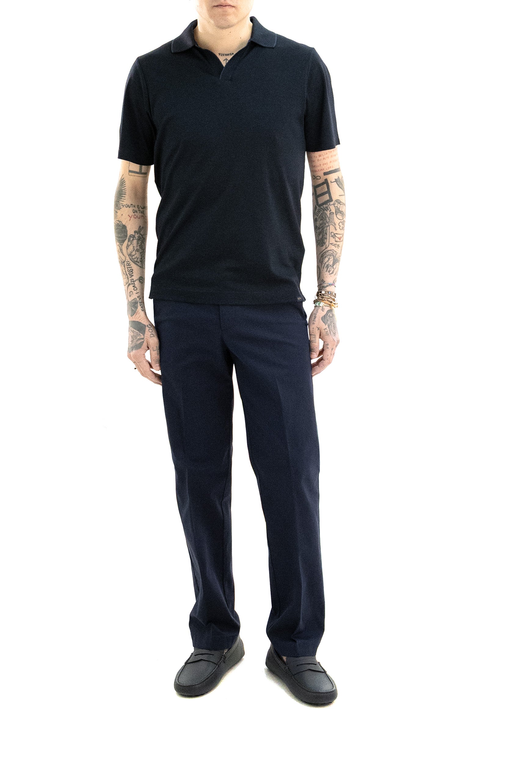 PAUL & SHARK Polo Open Collar X-Soft in Cotone Interlock, view 2