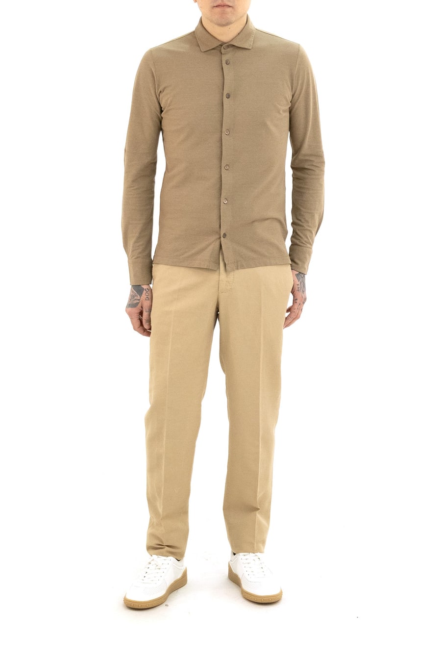 ZANONE Camicia in Crêpe di Cotone, view 2