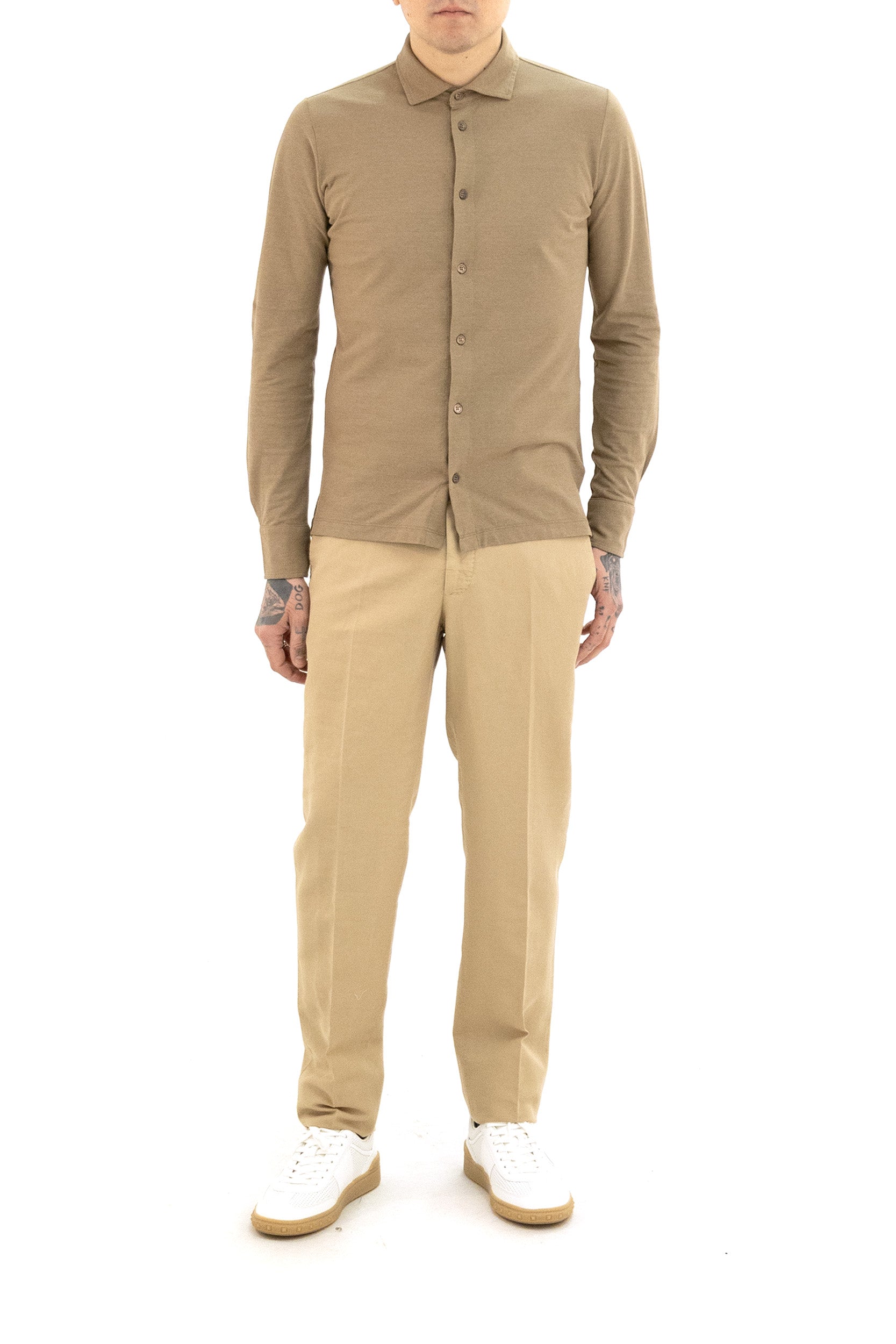 ZANONE Camicia in Crêpe di Cotone, view 2