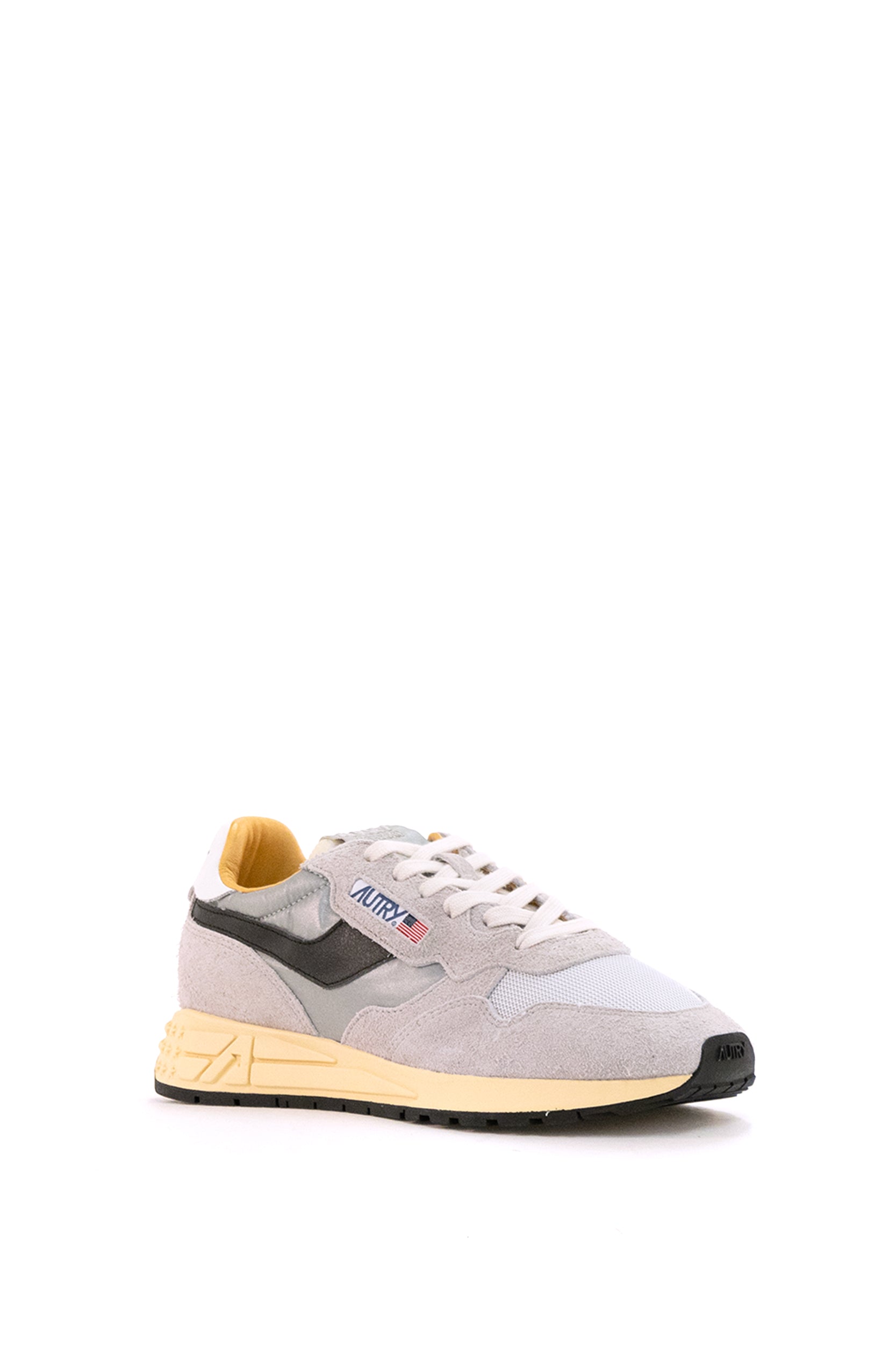 Autry Sneakers Reelwind in nylon, mesh e suede di colore grigio, view 2