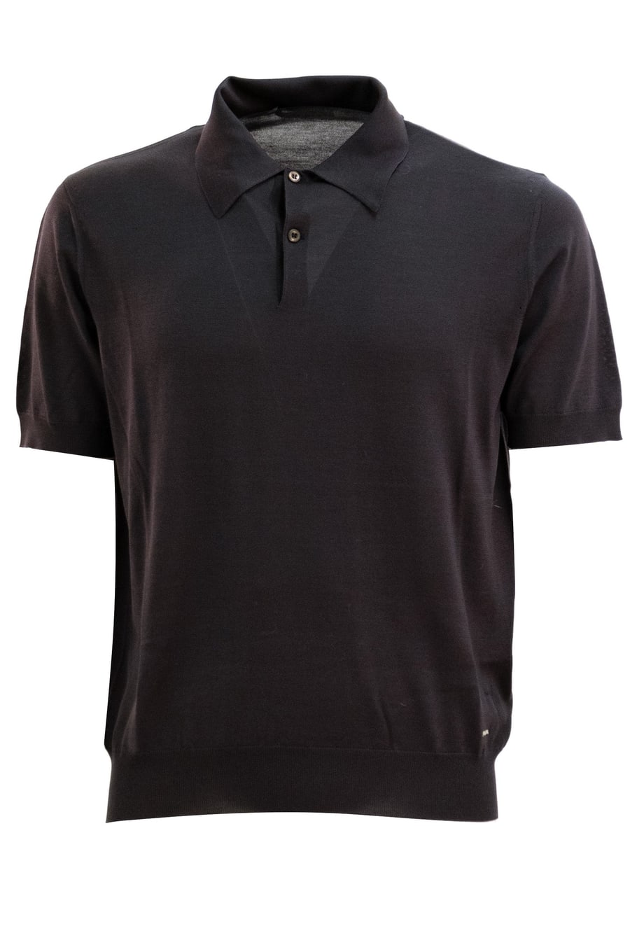 Prada Polo in seta di colore marrone