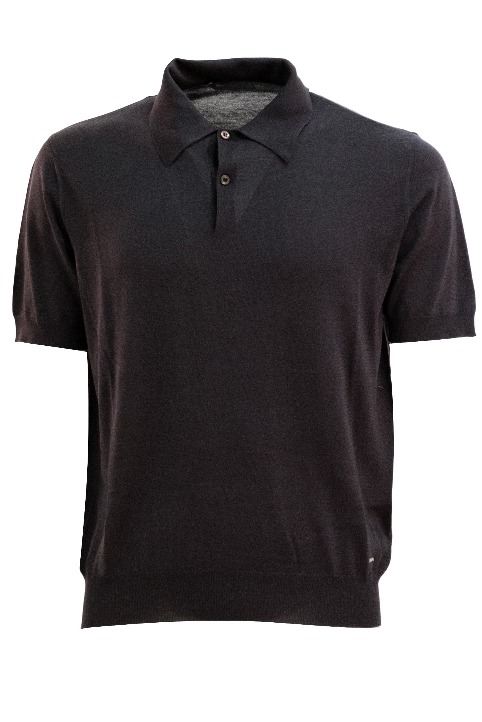 Prada Polo in seta di colore marrone
