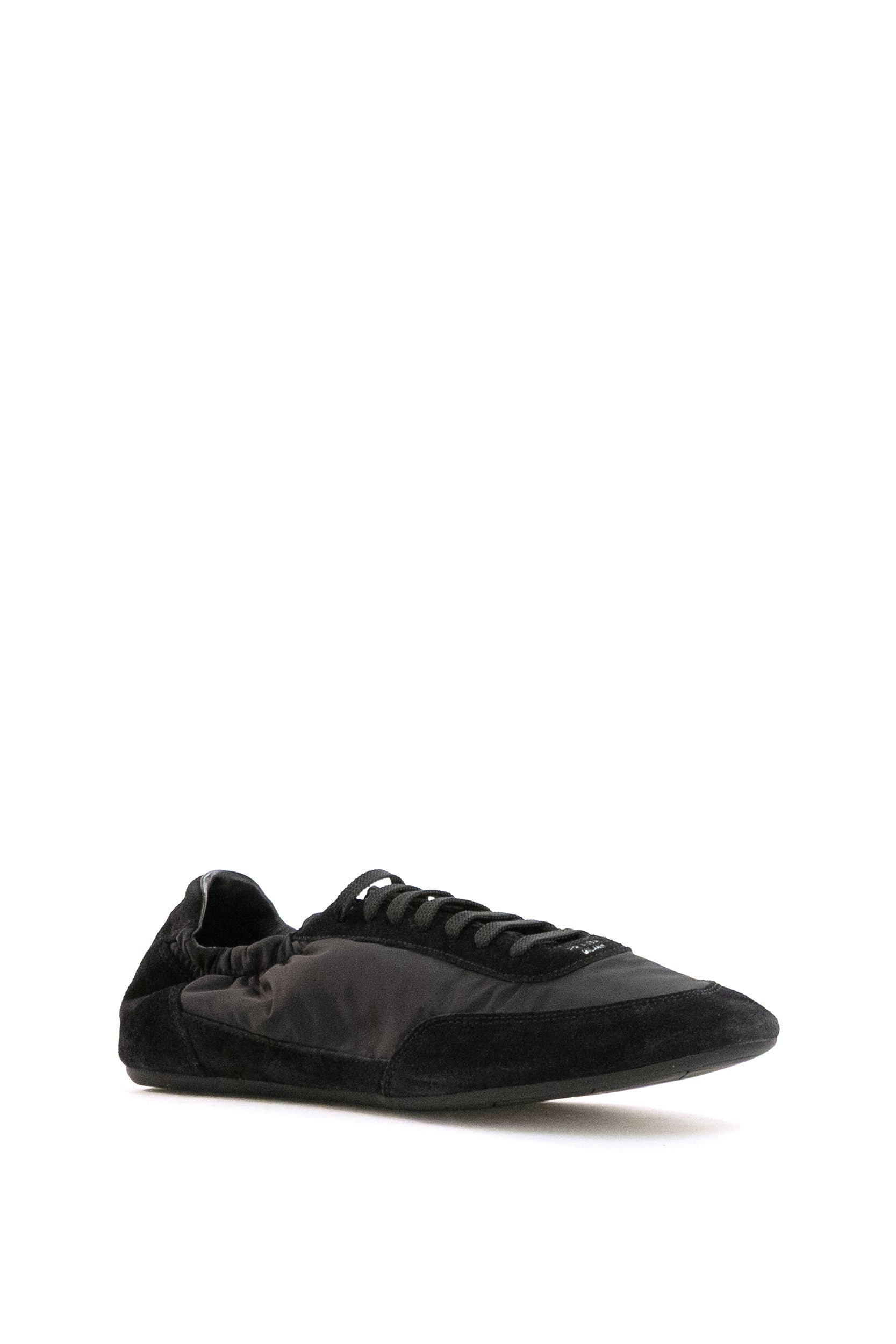 Prada Sneakers Collpase in Re-nylon e suede di colore nero