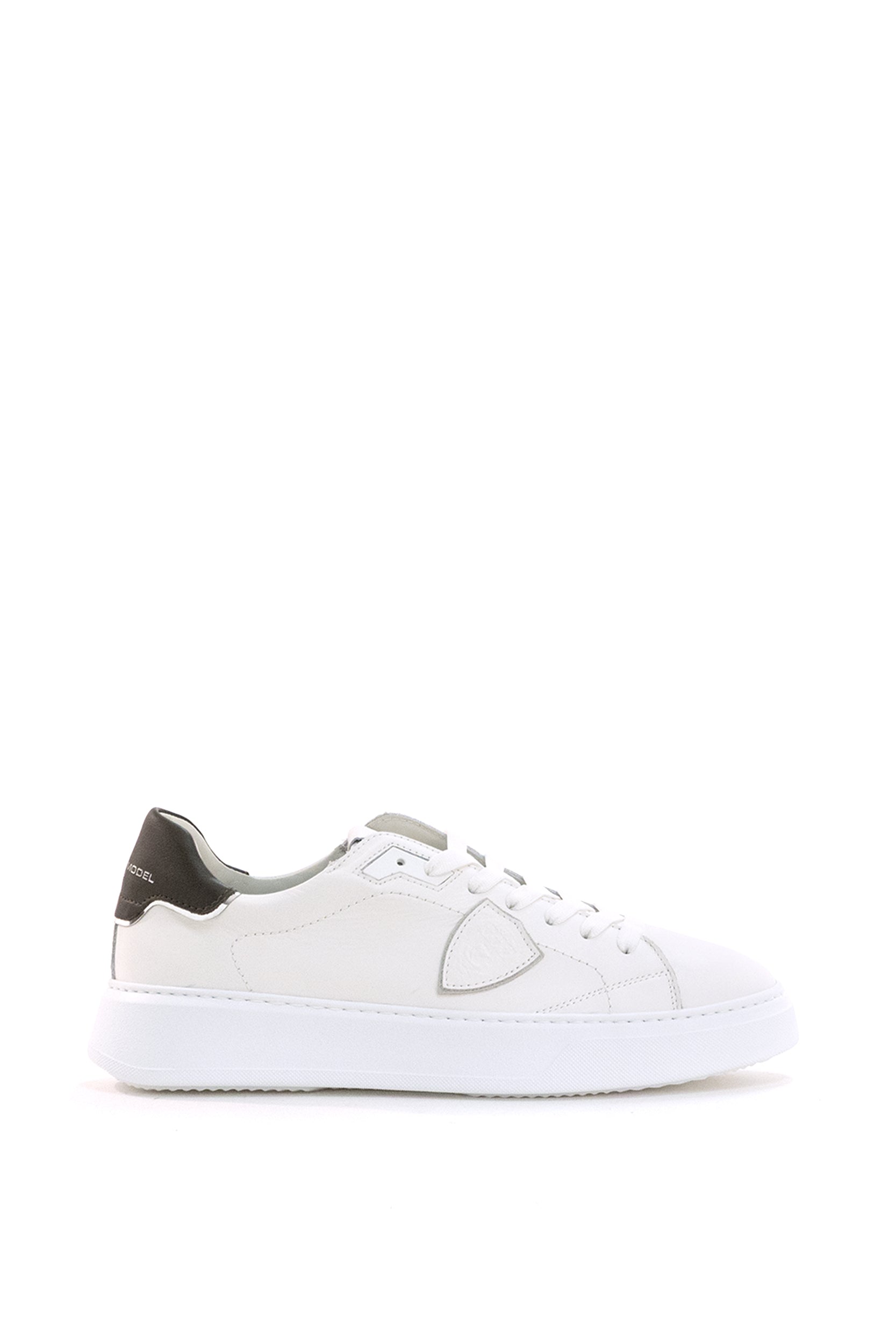 PHILIPPE MODEL Sneakers Temple in pelle di colore bianco