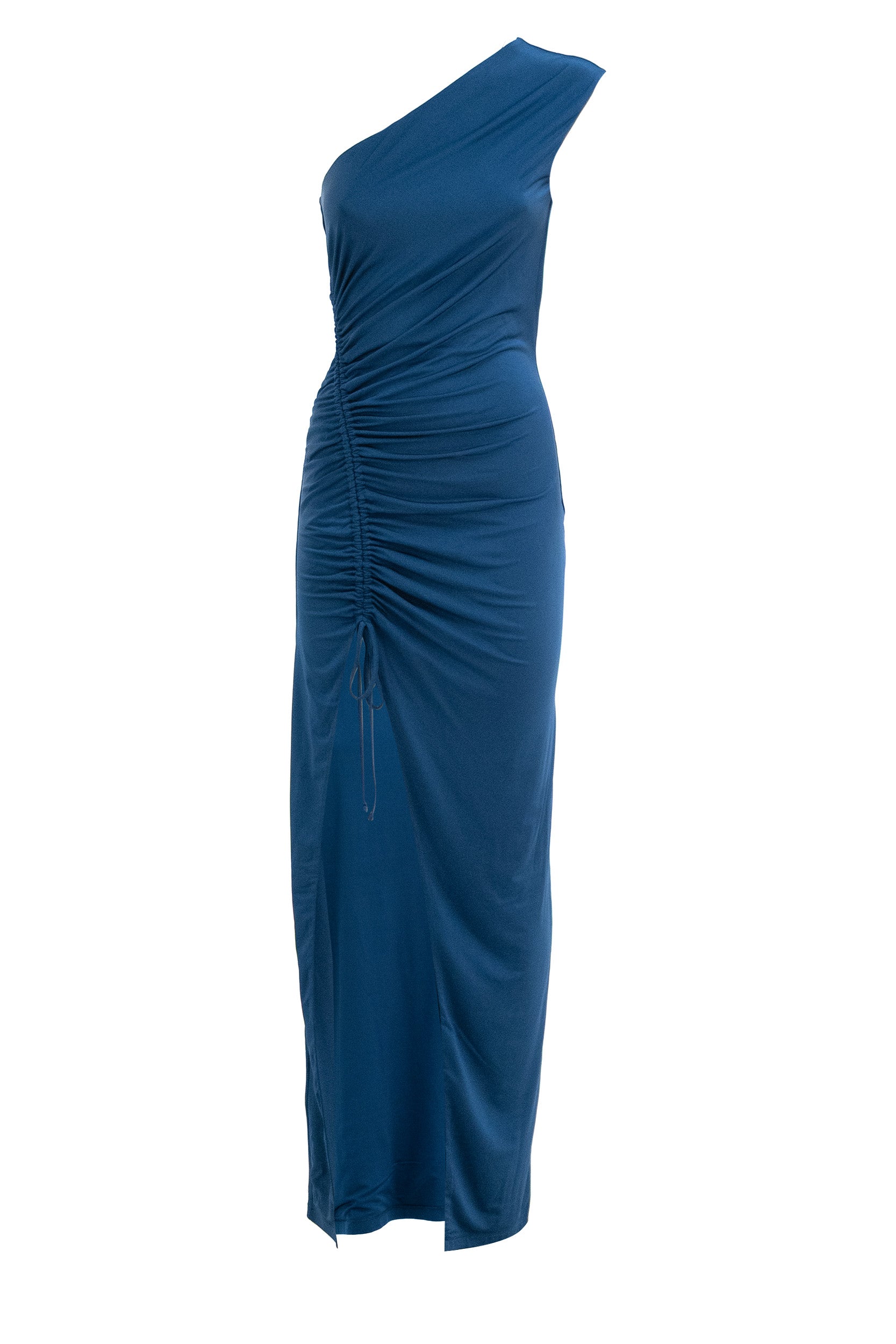 Balmain Abito in jersey color ottanio