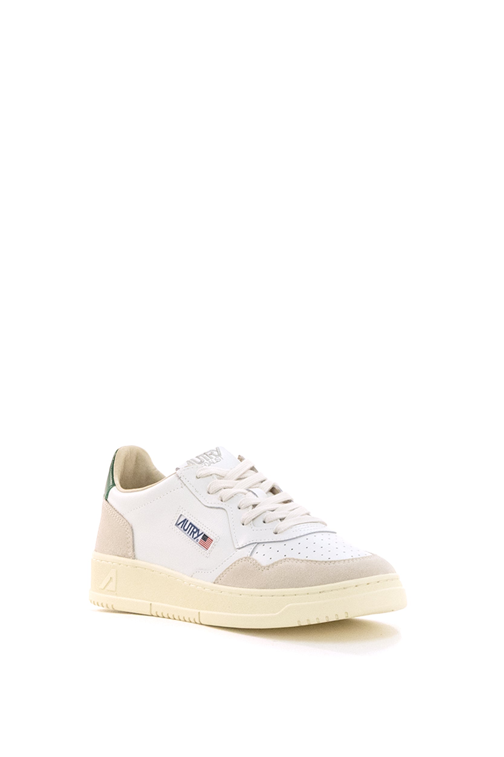 Autry Sneakers Medalist in pelle liscia di colore bianco, view 2