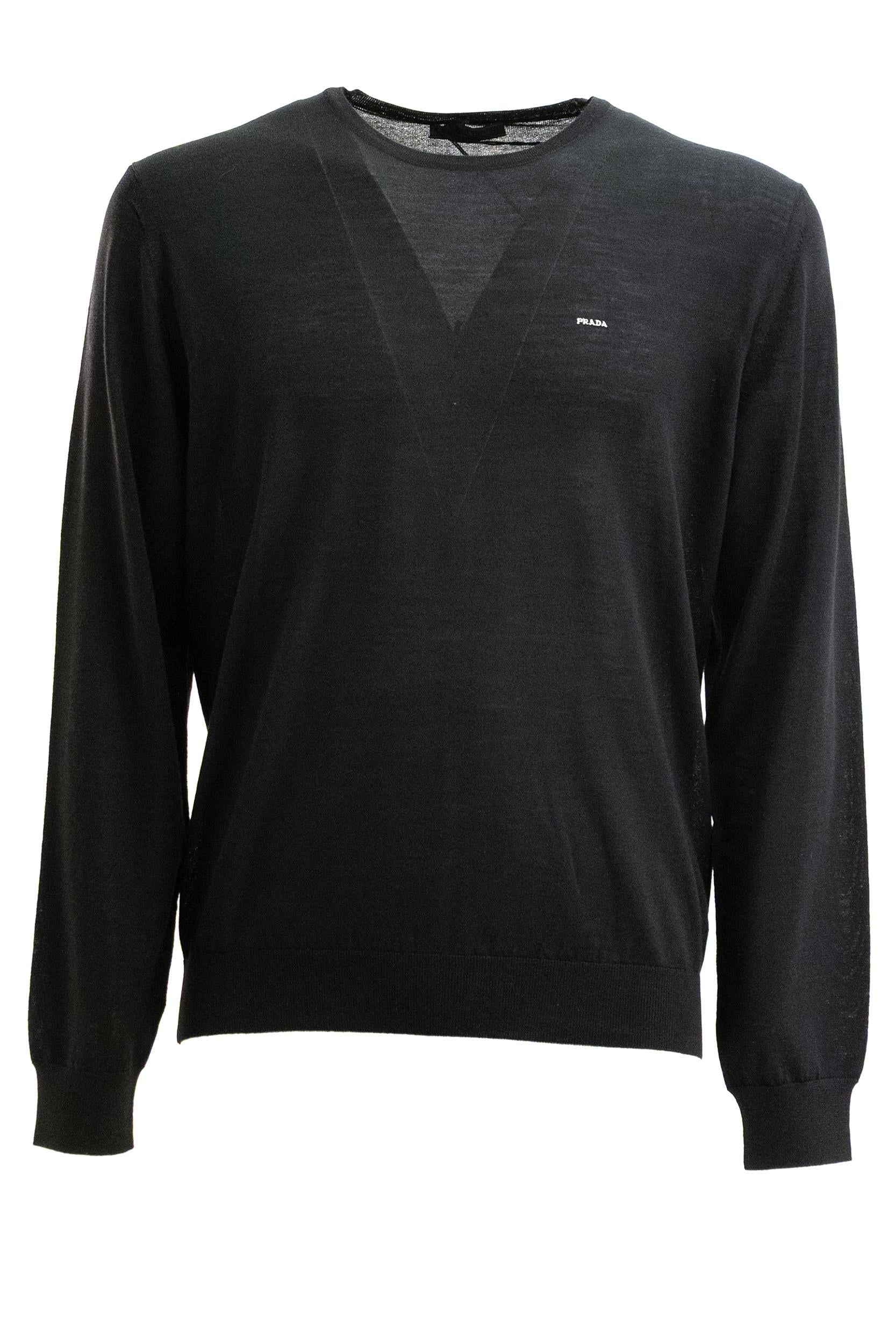Prada Pullover in lana di colore nero